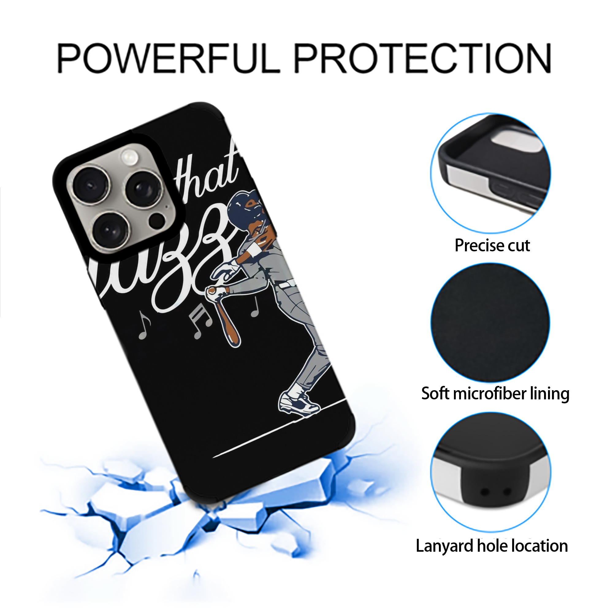 Jazz Chisholm Jr. 62 IPhone 15 Pro Max PU Leather Case – Soft Lining, 360° Protection – Precise Fit, 3D Buttons, Easy Charging – Anti-Yellowing, Easy To Clean