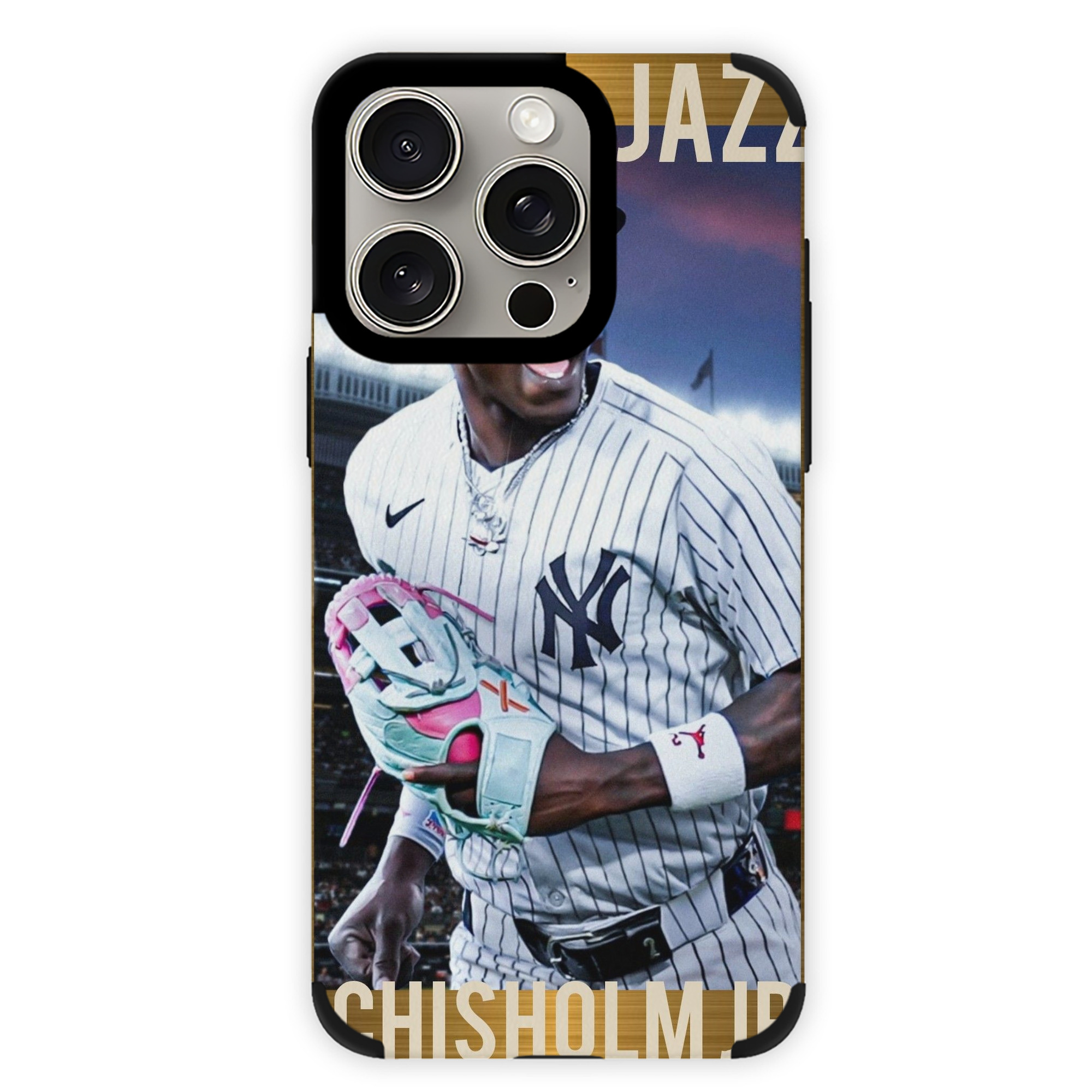 Jazz Chisholm Jr. 44 IPhone 15 Pro Max PU Leather Case – Soft Lining, 360° Protection – Precise Fit, 3D Buttons, Easy Charging – Anti-Yellowing, Easy To Clean