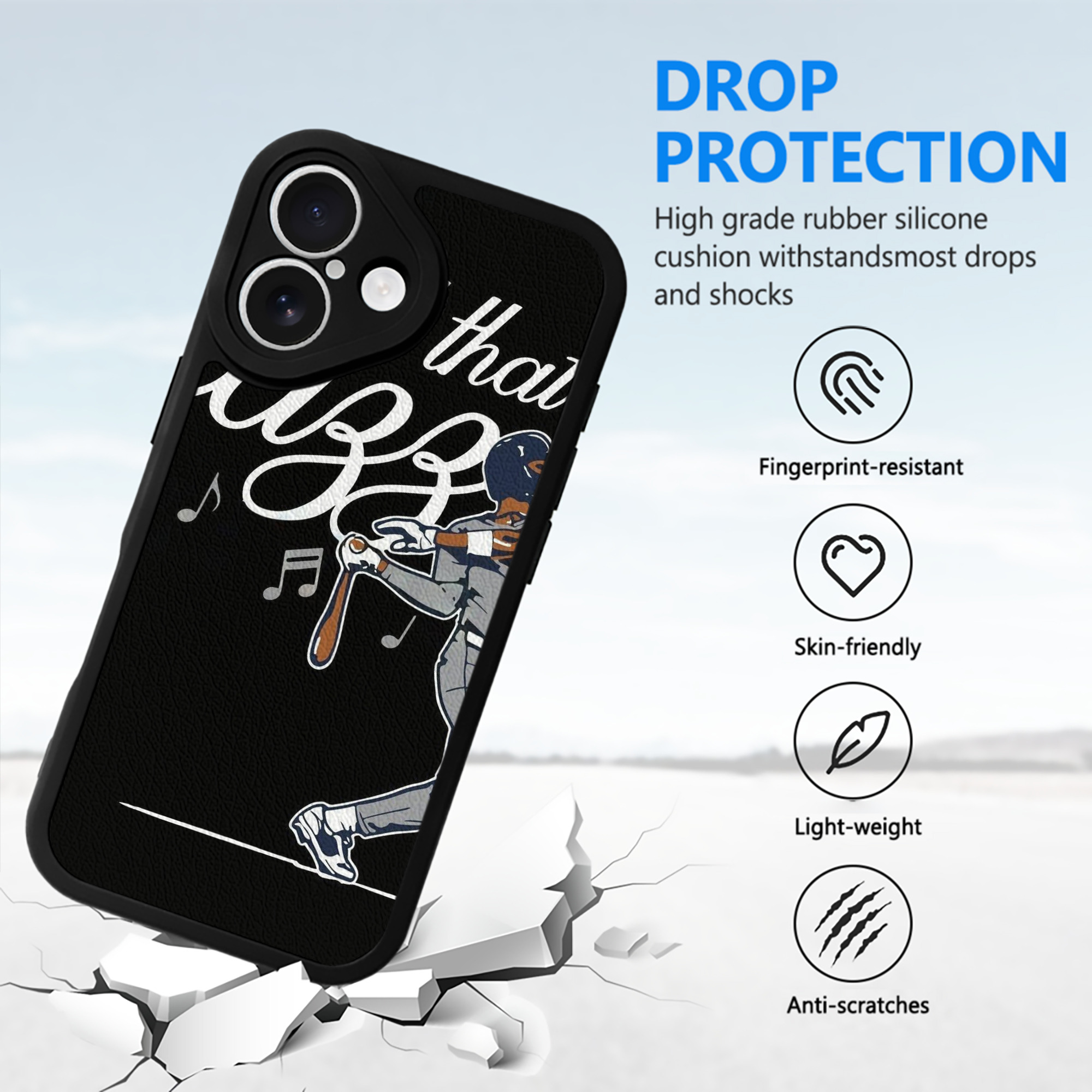 Jazz Chisholm Jr. 62 IPhone 16 Silicone Leather Case – UV Print, Lambskin Texture – Perfect Fit, Wireless Charging Compatible, Scratch Resistant, Precise Cutouts – Stylish Protection For IPhone 16