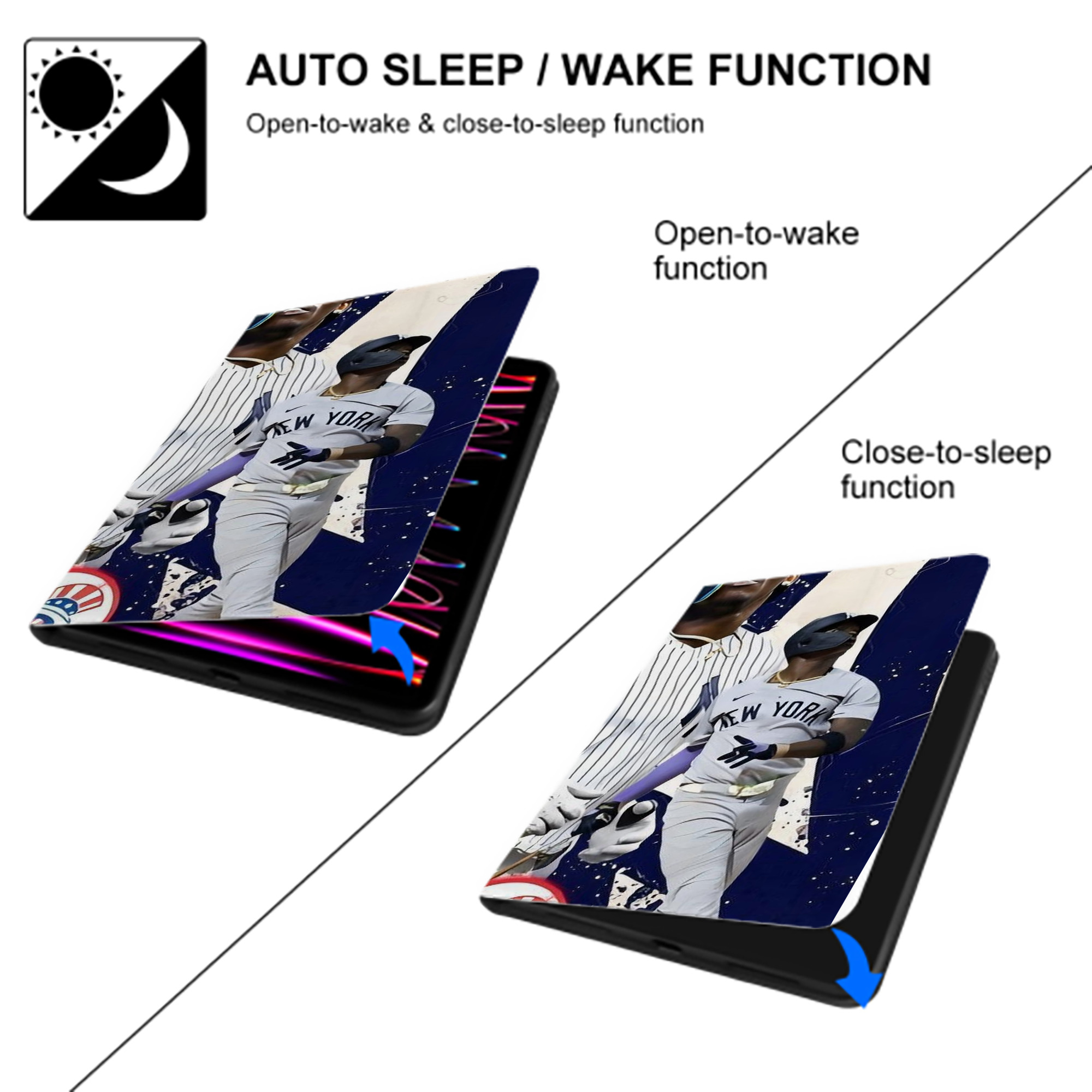 Jazz Chisholm Jr. 48 IPad Book-Style Case With Pencil Slot – Slim PU & TPU Cover – Full Protection, Precise Fit, Water & Scratch Resistant