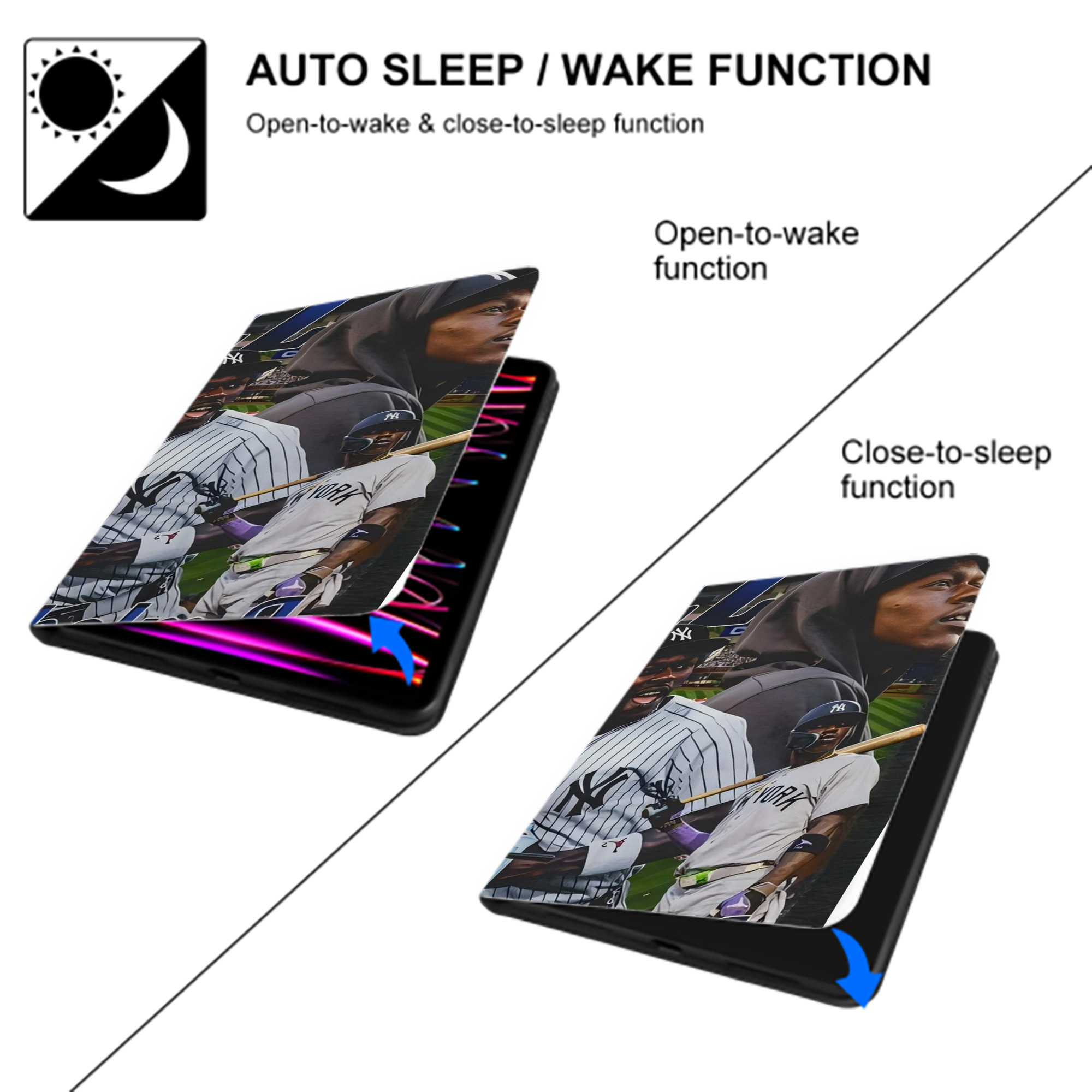 Jazz Chisholm Jr. 55 IPad Book-Style Case With Pencil Slot – Slim PU & TPU Cover – Full Protection, Precise Fit, Water & Scratch Resistant