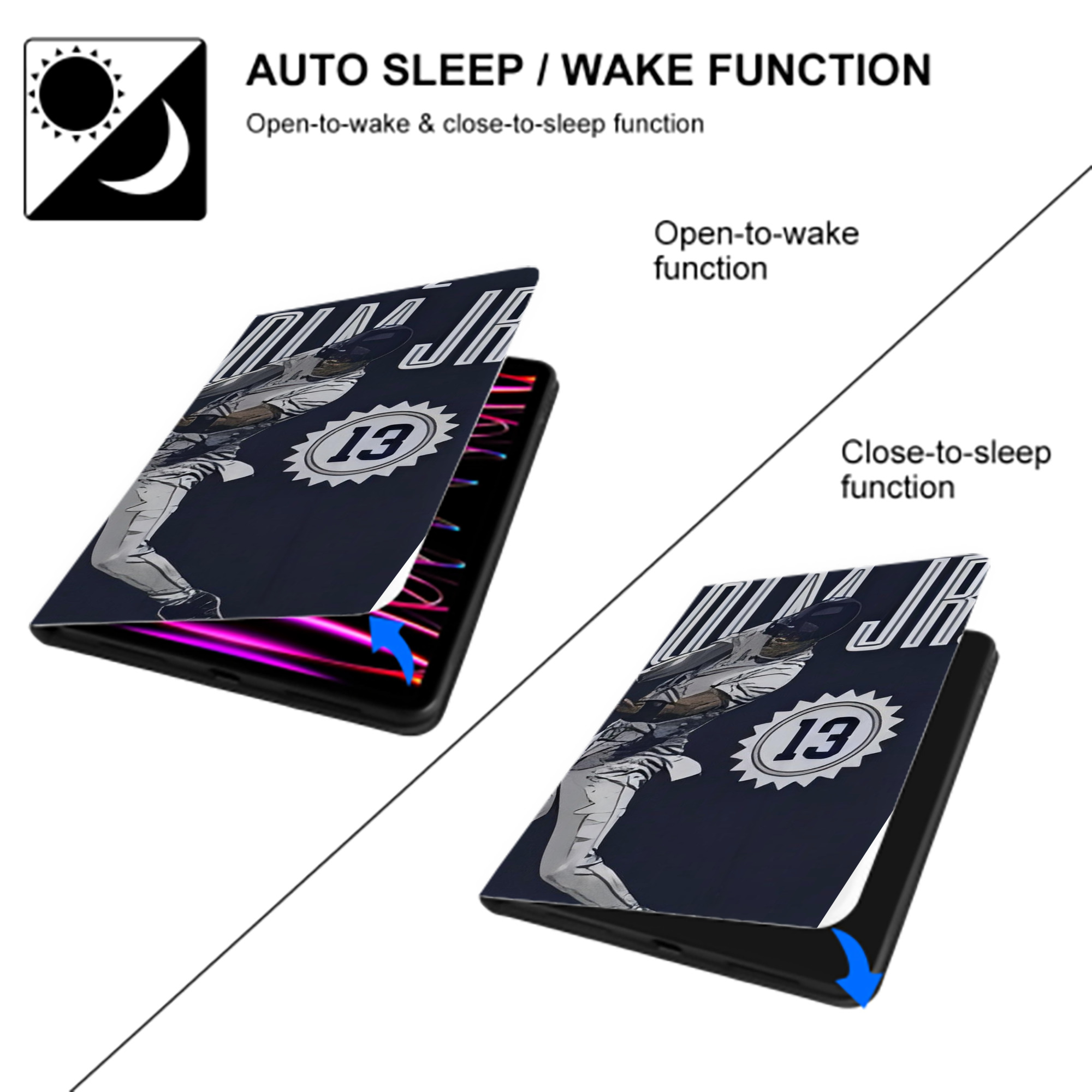 Jazz Chisholm Jr. 60 IPad Book-Style Case With Pencil Slot – Slim PU & TPU Cover – Full Protection, Precise Fit, Water & Scratch Resistant