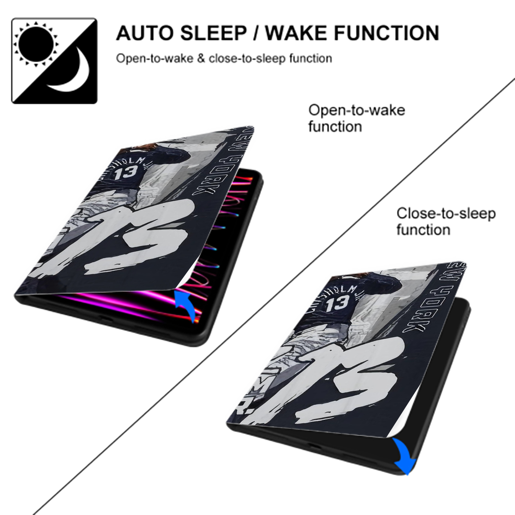 Jazz Chisholm Jr. 61 IPad Book-Style Case With Pencil Slot – Slim PU & TPU Cover – Full Protection, Precise Fit, Water & Scratch Resistant