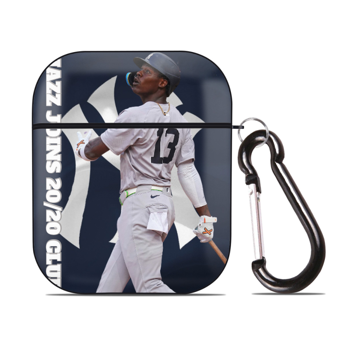 Jazz Chisholm Jr. 47 AirPods 2 Case Hard Shell Black, Flexible PC Material, Precise Cutouts, Full Protection, Anti-Fingerprint, Washable, Includes Keychain – Durable & Slim Design