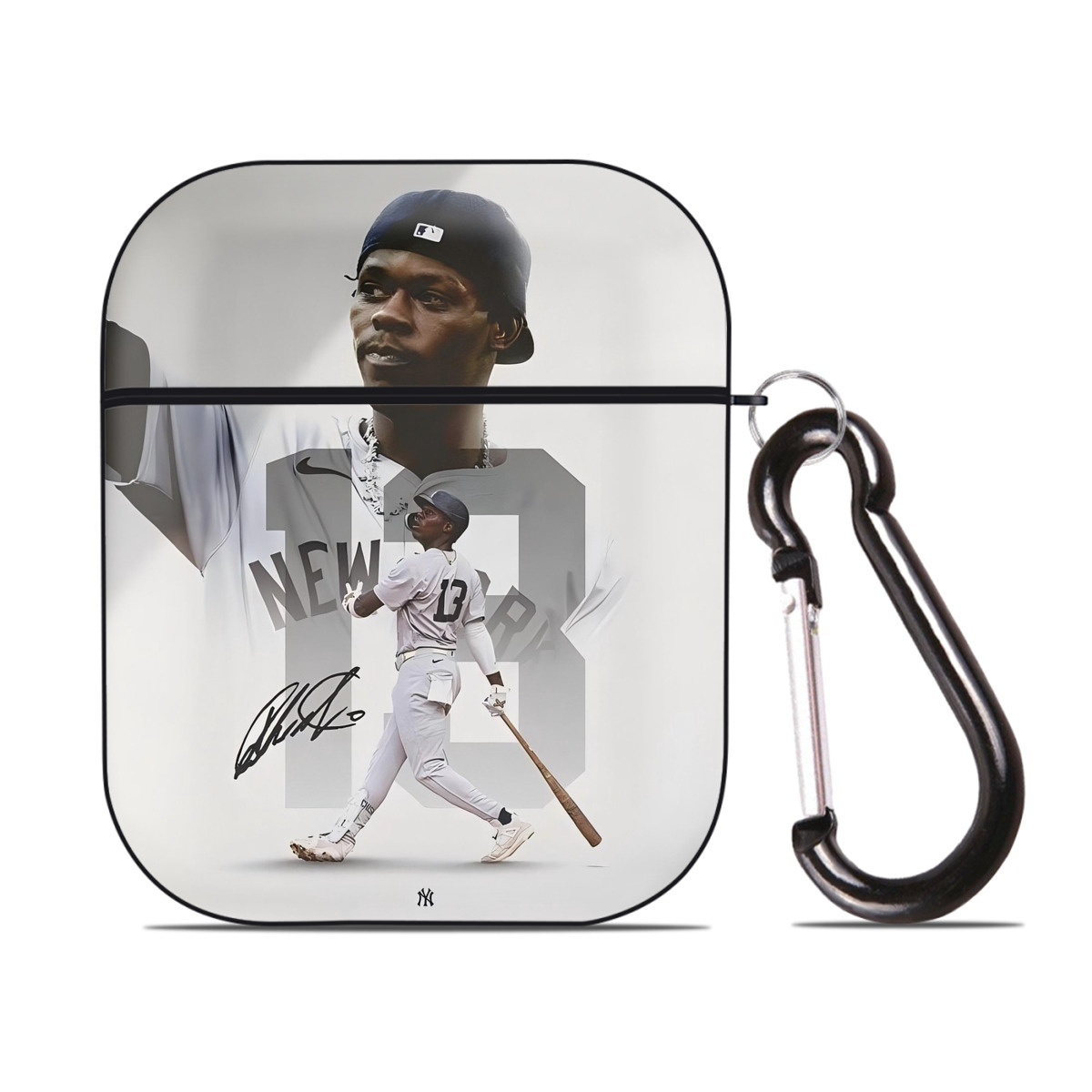 Jazz Chisholm Jr. 50 AirPods 2 Case Hard Shell Black, Flexible PC Material, Precise Cutouts, Full Protection, Anti-Fingerprint, Washable, Includes Keychain – Durable & Slim Design