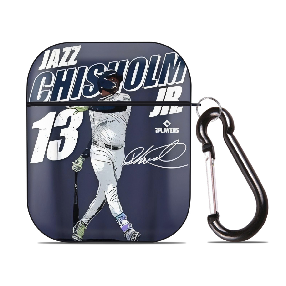 Jazz Chisholm Jr. 59 AirPods 2 Case Hard Shell Black, Flexible PC Material, Precise Cutouts, Full Protection, Anti-Fingerprint, Washable, Includes Keychain – Durable & Slim Design