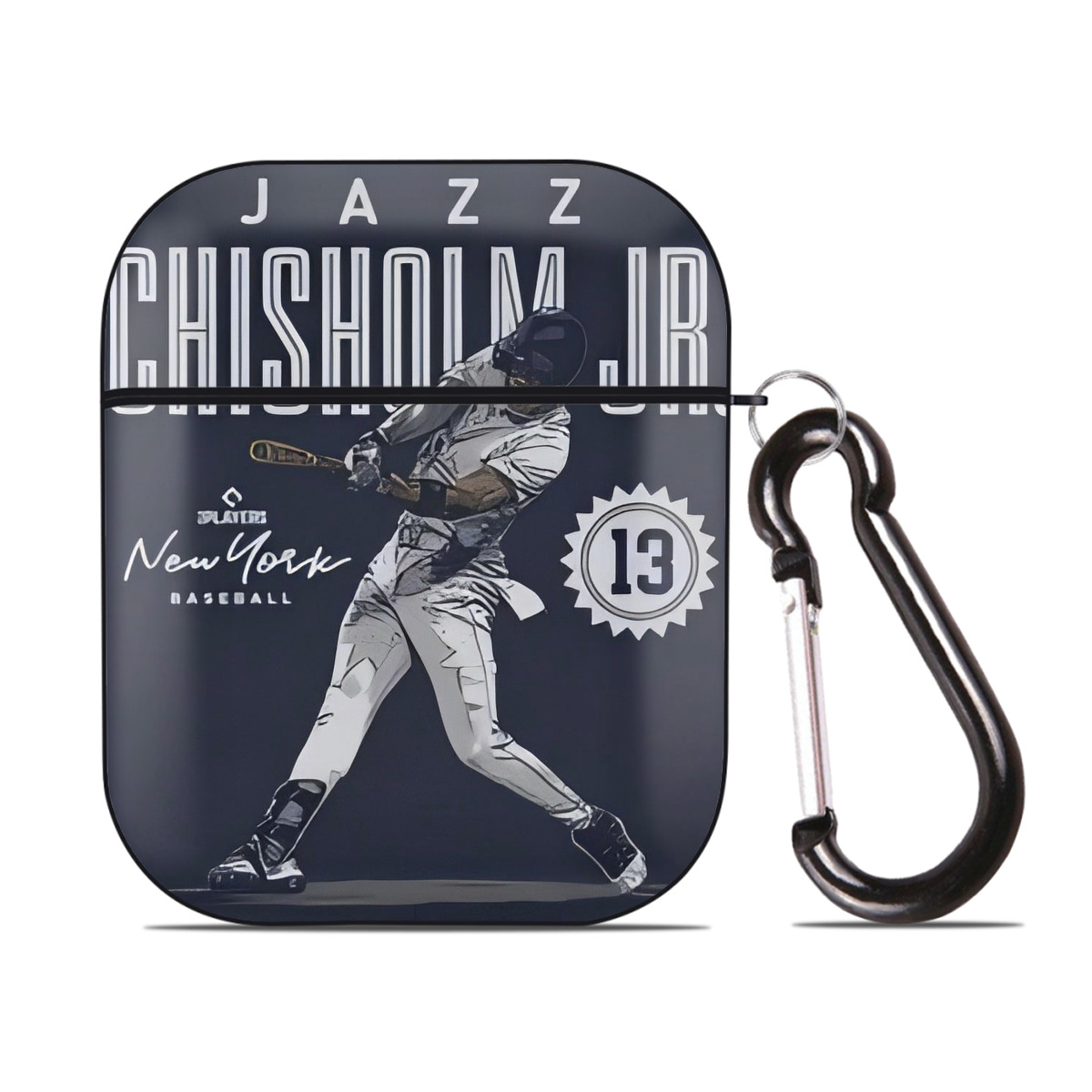 Jazz Chisholm Jr. 60 AirPods 2 Case Hard Shell Black, Flexible PC Material, Precise Cutouts, Full Protection, Anti-Fingerprint, Washable, Includes Keychain – Durable & Slim Design