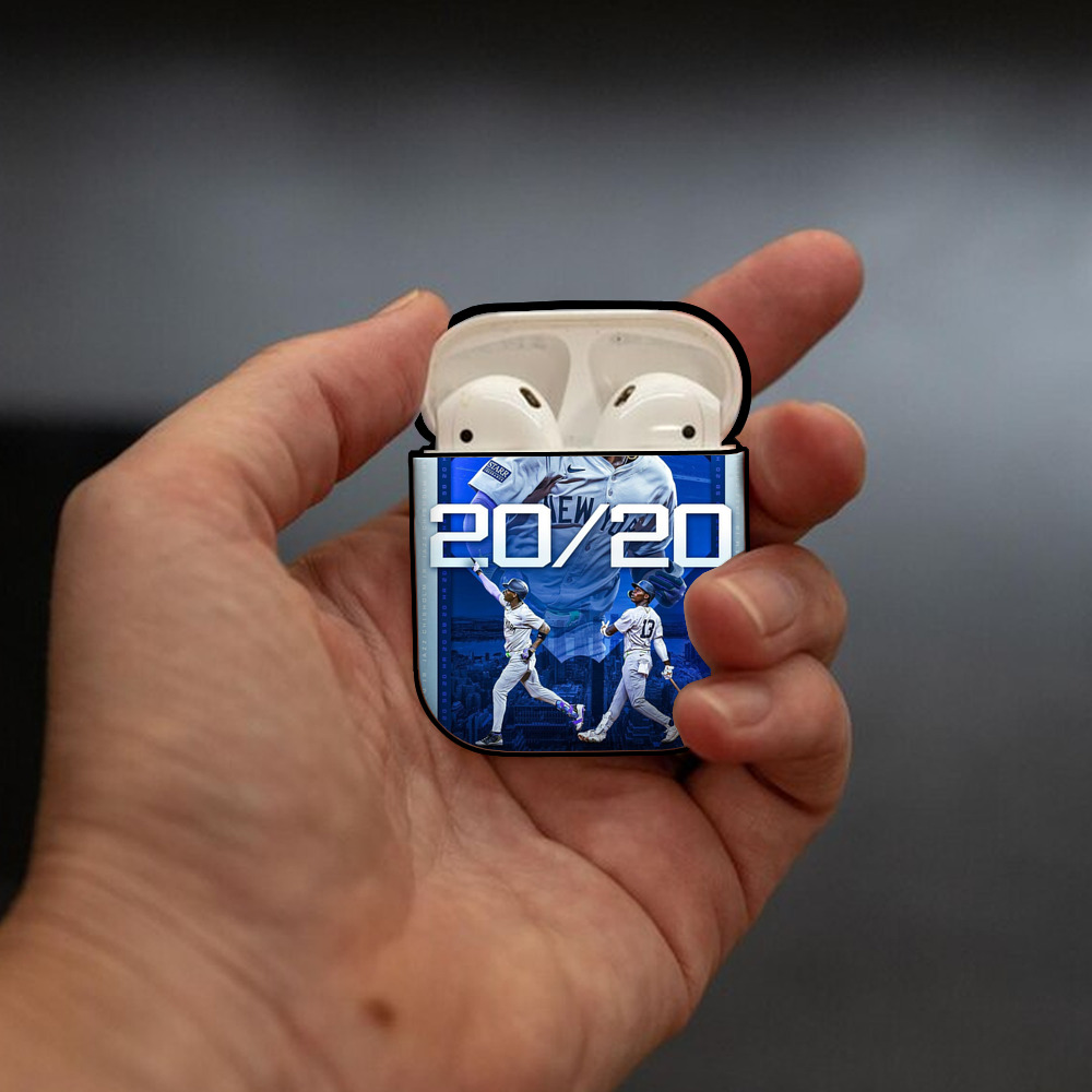 Jazz Chisholm Jr. 34 AirPods 2 Case Hard Shell Black, Flexible PC Material, Precise Cutouts, Full Protection, Anti-Fingerprint, Washable, Includes Keychain – Durable & Slim Design