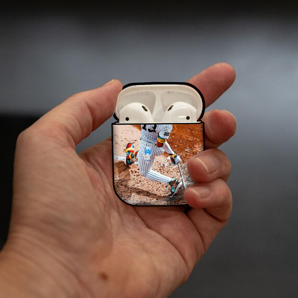 Jazz Chisholm Jr. 35 AirPods 2 Case Hard Shell Black, Flexible PC Material, Precise Cutouts, Full Protection, Anti-Fingerprint, Washable, Includes Keychain – Durable & Slim Design