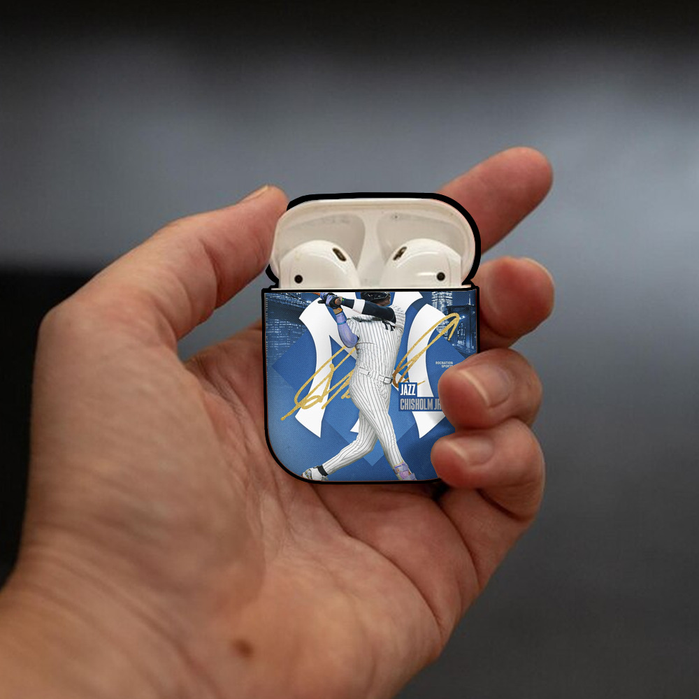 Jazz Chisholm Jr. 36 AirPods 2 Case Hard Shell Black, Flexible PC Material, Precise Cutouts, Full Protection, Anti-Fingerprint, Washable, Includes Keychain – Durable & Slim Design