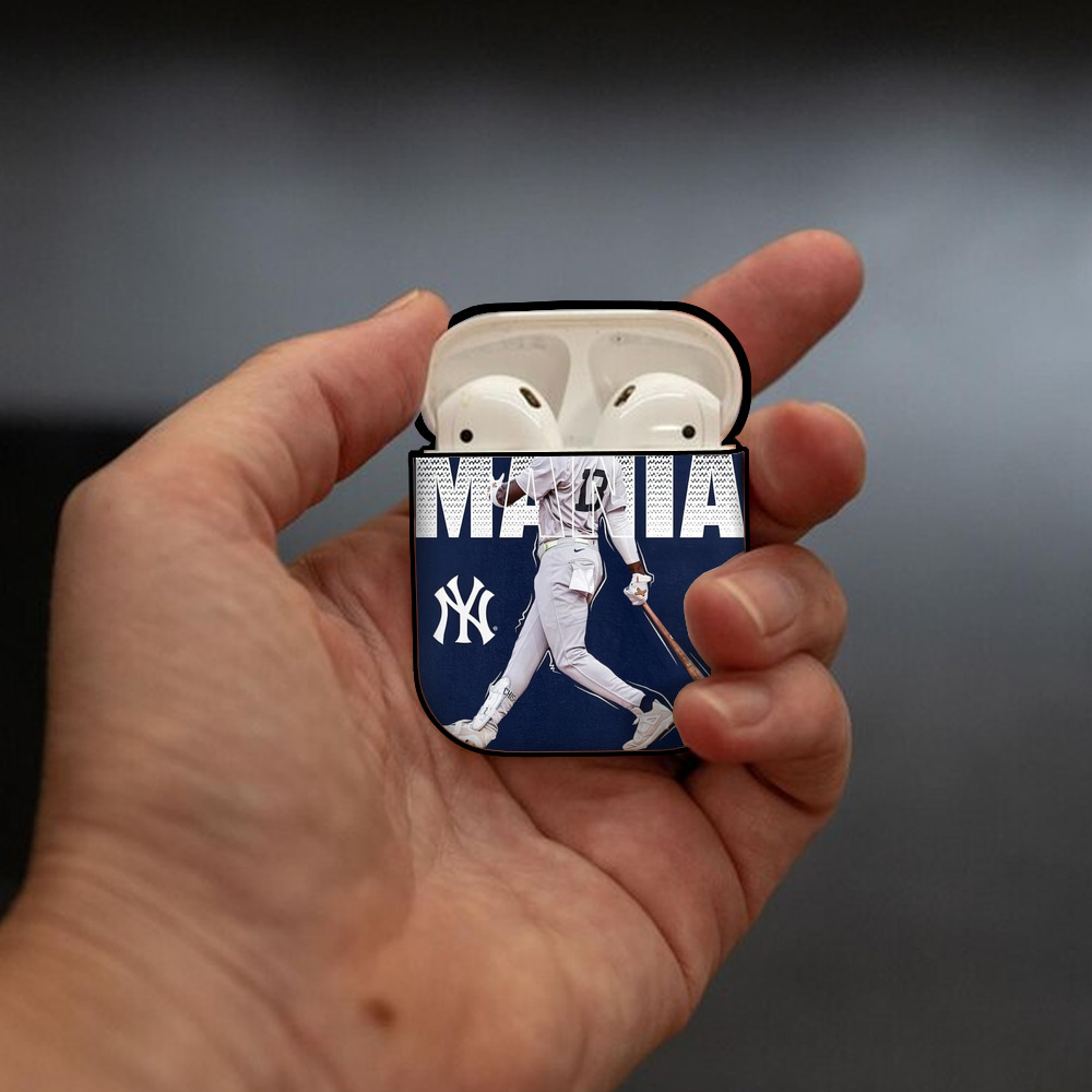 Jazz Chisholm Jr. 51 AirPods 2 Case Hard Shell Black, Flexible PC Material, Precise Cutouts, Full Protection, Anti-Fingerprint, Washable, Includes Keychain – Durable & Slim Design