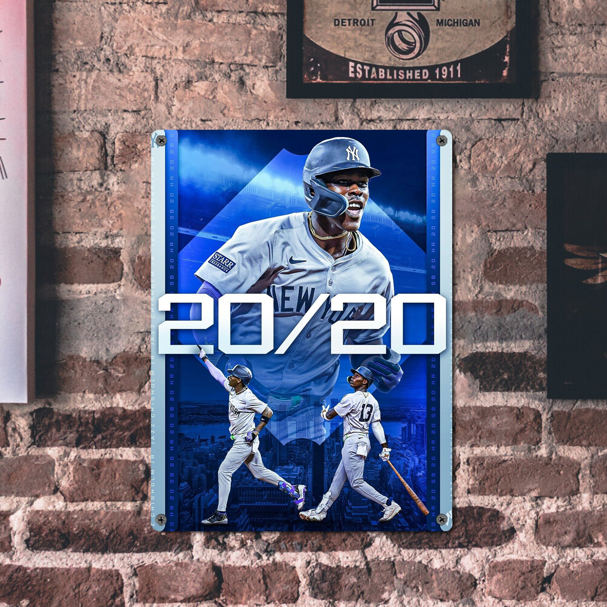 Jazz Chisholm Jr. 34 Vintage Metal Tin Sign 12x16inch – Retro Wall Art Decor For Home, Bar, Kitchen, Bedroom, Office – Durable Iron Sheet Poster, Easy To Hang, Full-Color Printing