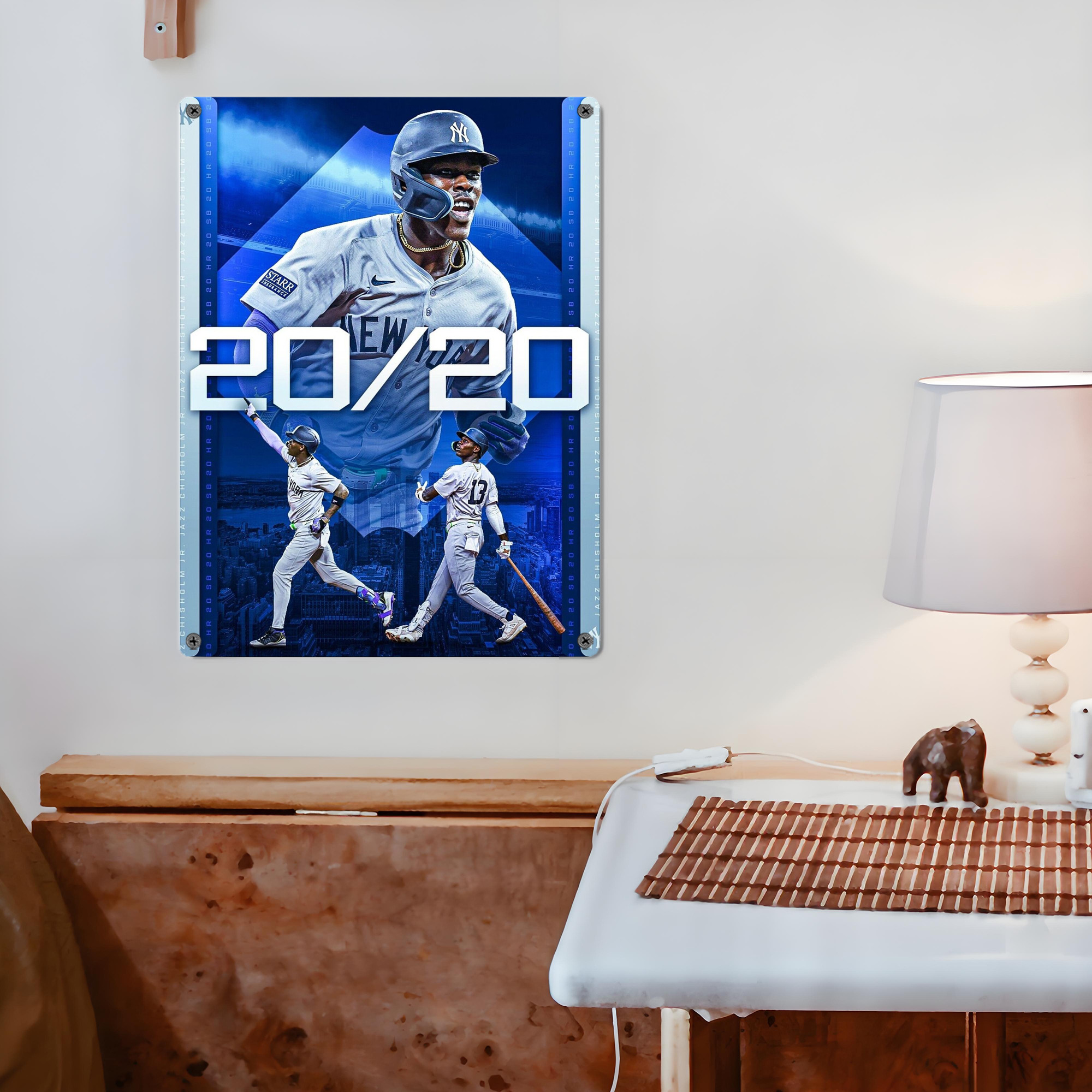 Jazz Chisholm Jr. 34 Vintage Metal Tin Sign 12x16inch – Retro Wall Art Decor For Home, Bar, Kitchen, Bedroom, Office – Durable Iron Sheet Poster, Easy To Hang, Full-Color Printing