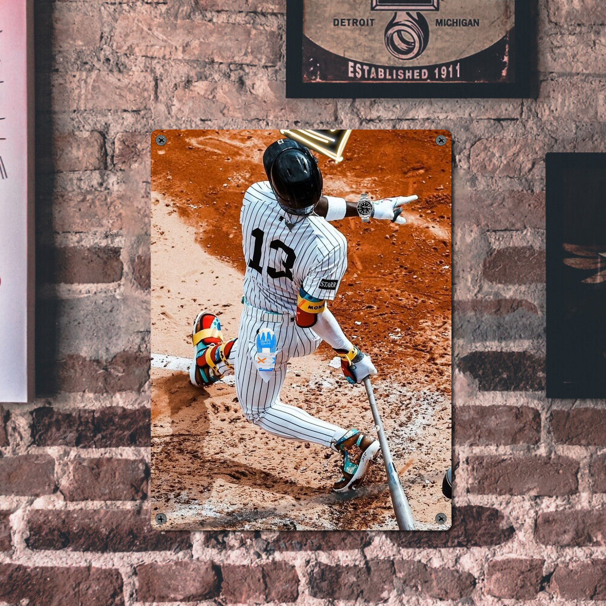 Jazz Chisholm Jr. 35 Vintage Metal Tin Sign 12x16inch – Retro Wall Art Decor For Home, Bar, Kitchen, Bedroom, Office – Durable Iron Sheet Poster, Easy To Hang, Full-Color Printing