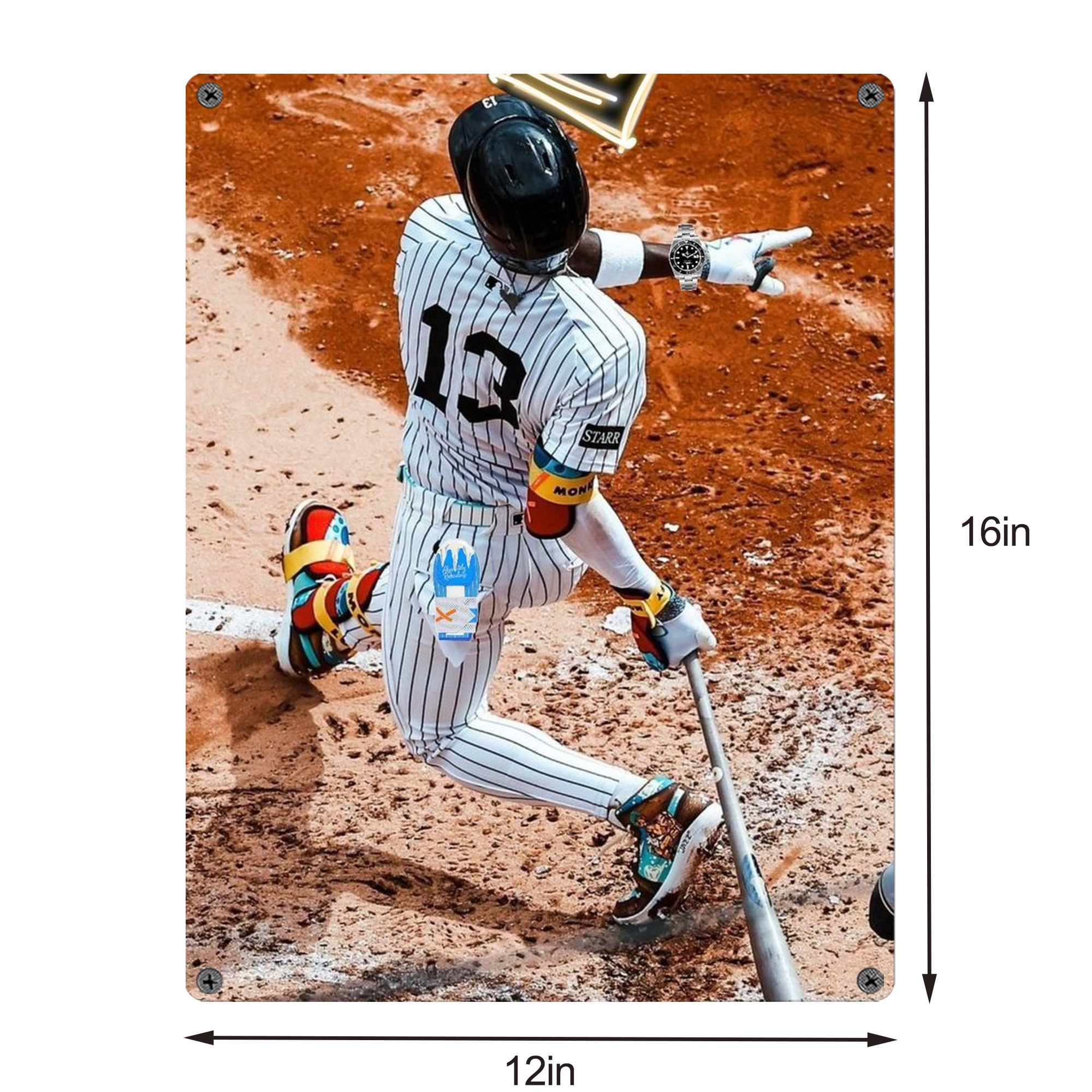 Jazz Chisholm Jr. 35 Vintage Metal Tin Sign 12x16inch – Retro Wall Art Decor For Home, Bar, Kitchen, Bedroom, Office – Durable Iron Sheet Poster, Easy To Hang, Full-Color Printing