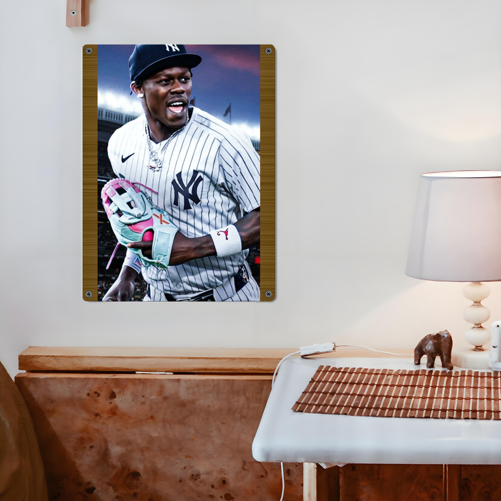 Jazz Chisholm Jr. 44 Vintage Metal Tin Sign 12x16inch – Retro Wall Art Decor For Home, Bar, Kitchen, Bedroom, Office – Durable Iron Sheet Poster, Easy To Hang, Full-Color Printing