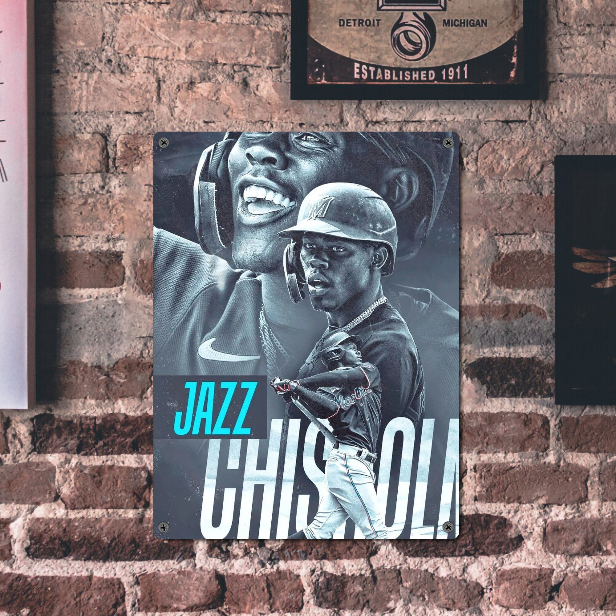 Jazz Chisholm Jr. 45 Vintage Metal Tin Sign 12x16inch – Retro Wall Art Decor For Home, Bar, Kitchen, Bedroom, Office – Durable Iron Sheet Poster, Easy To Hang, Full-Color Printing