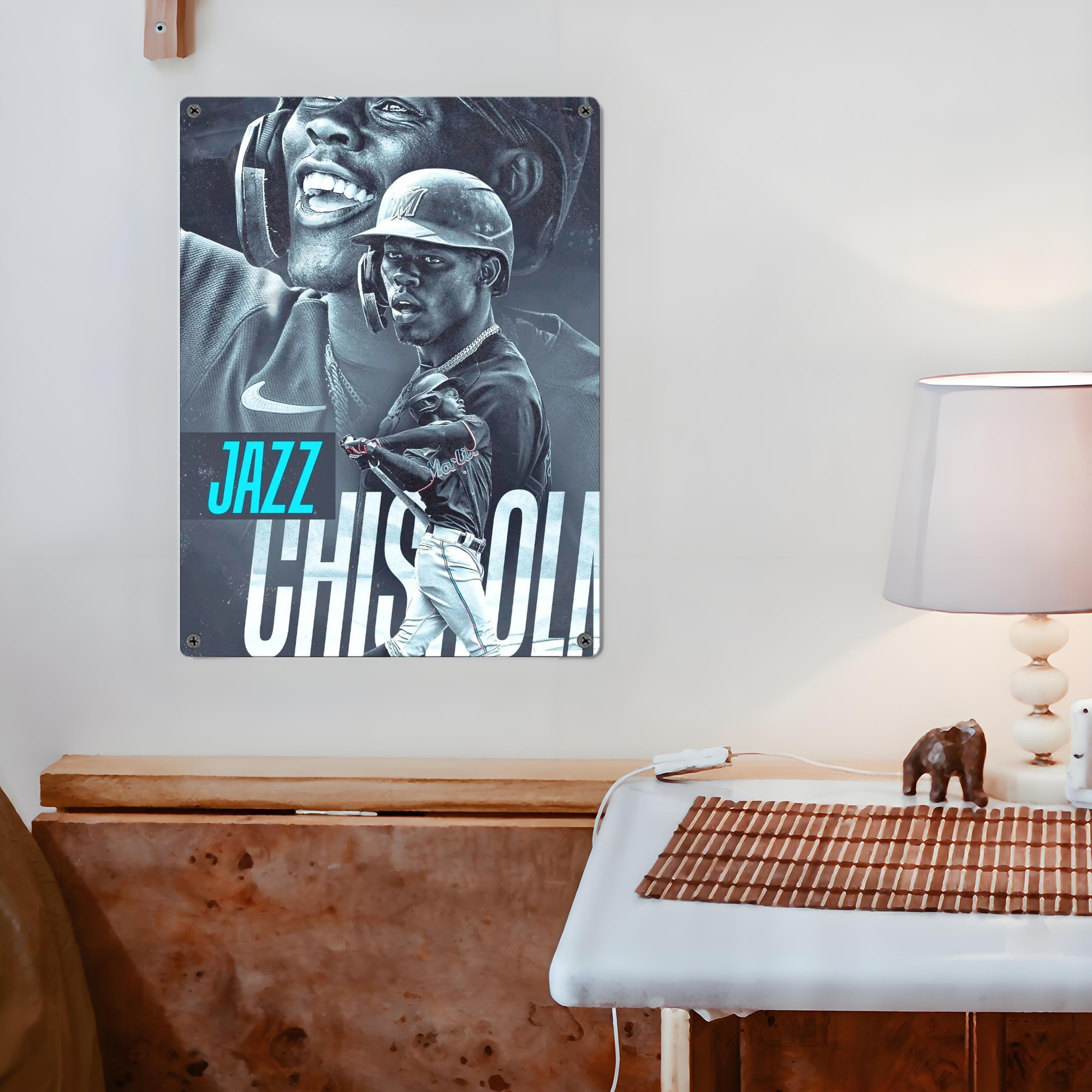 Jazz Chisholm Jr. 45 Vintage Metal Tin Sign 12x16inch – Retro Wall Art Decor For Home, Bar, Kitchen, Bedroom, Office – Durable Iron Sheet Poster, Easy To Hang, Full-Color Printing