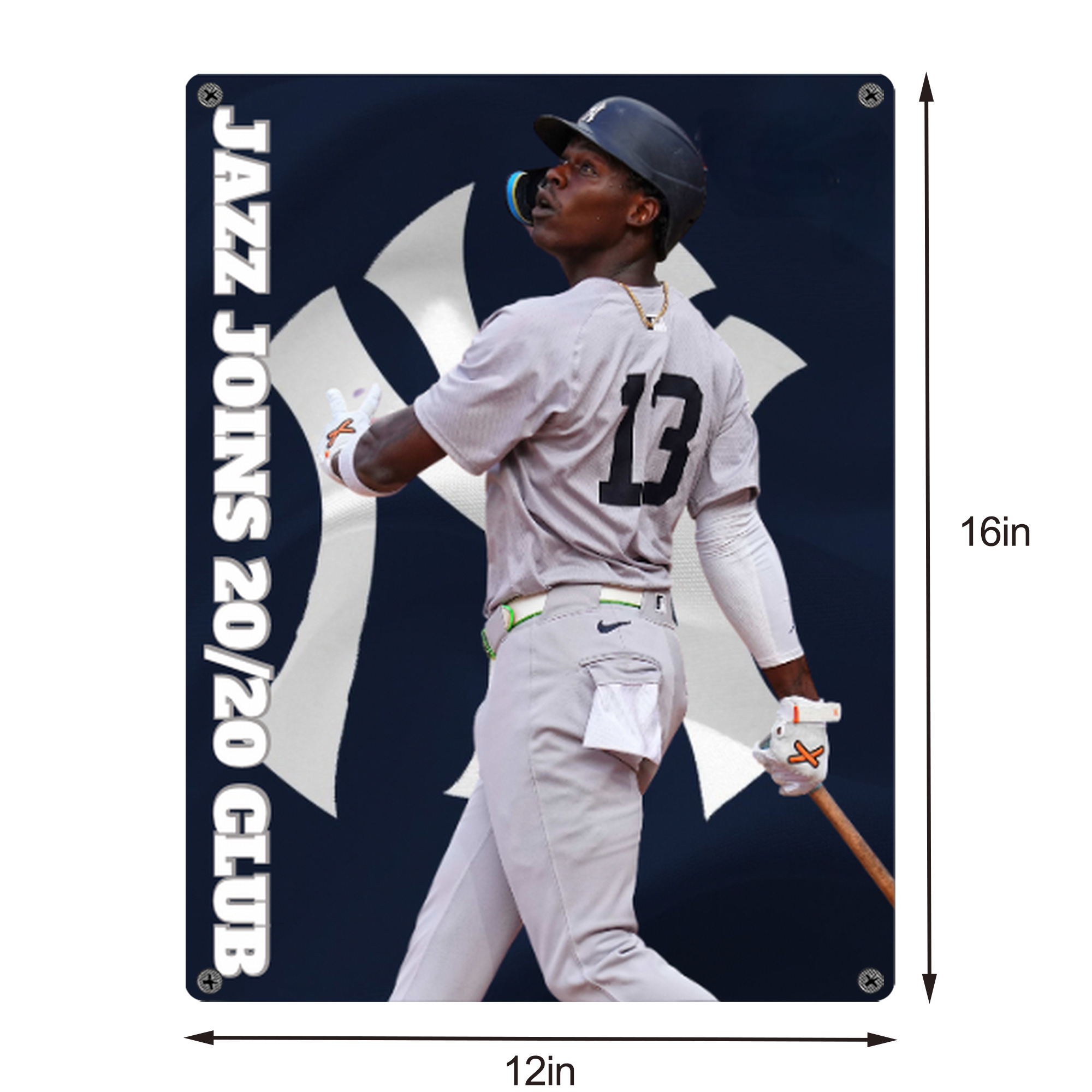 Jazz Chisholm Jr. 47 Vintage Metal Tin Sign 12x16inch – Retro Wall Art Decor For Home, Bar, Kitchen, Bedroom, Office – Durable Iron Sheet Poster, Easy To Hang, Full-Color Printing