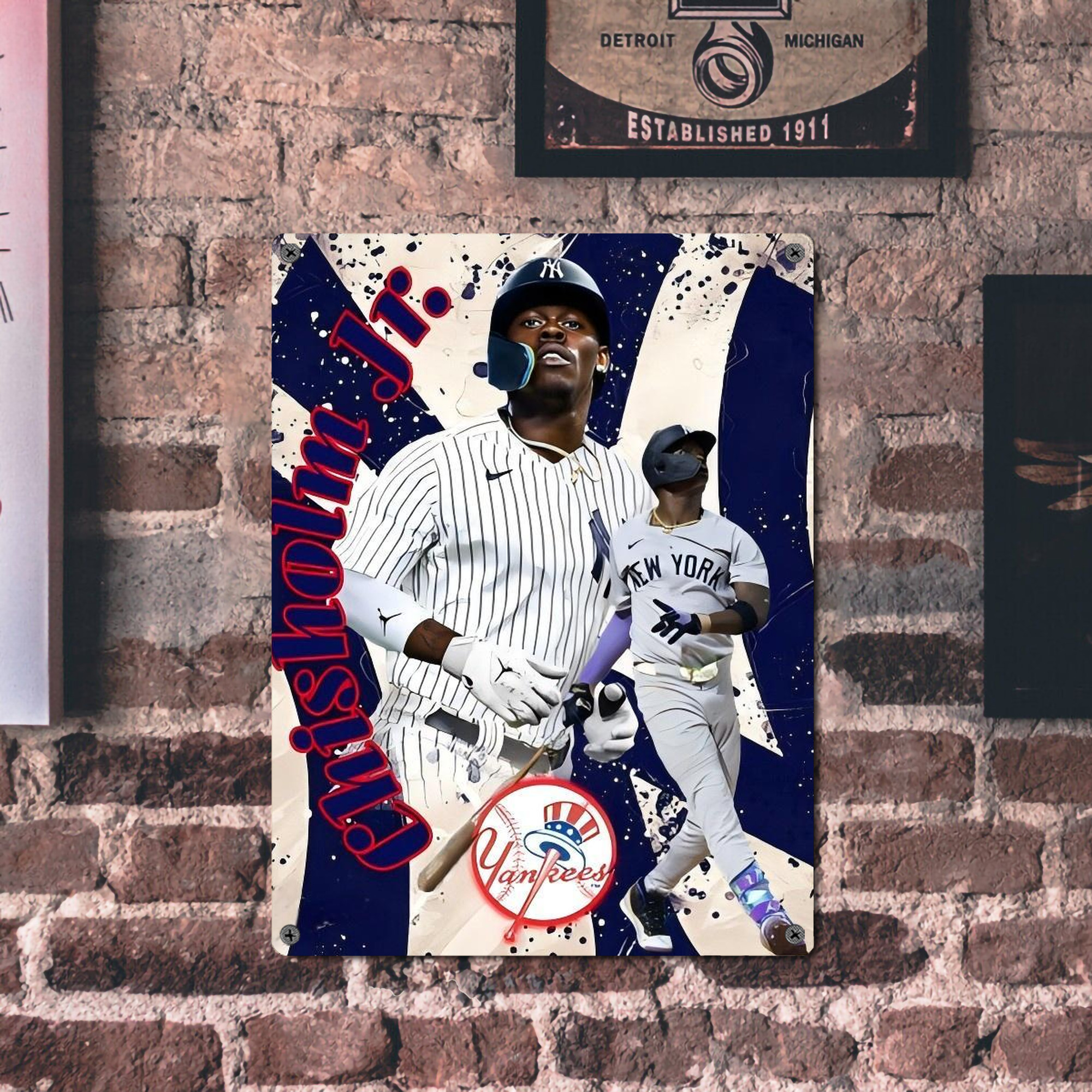 Jazz Chisholm Jr. 48 Vintage Metal Tin Sign 12x16inch – Retro Wall Art Decor For Home, Bar, Kitchen, Bedroom, Office – Durable Iron Sheet Poster, Easy To Hang, Full-Color Printing