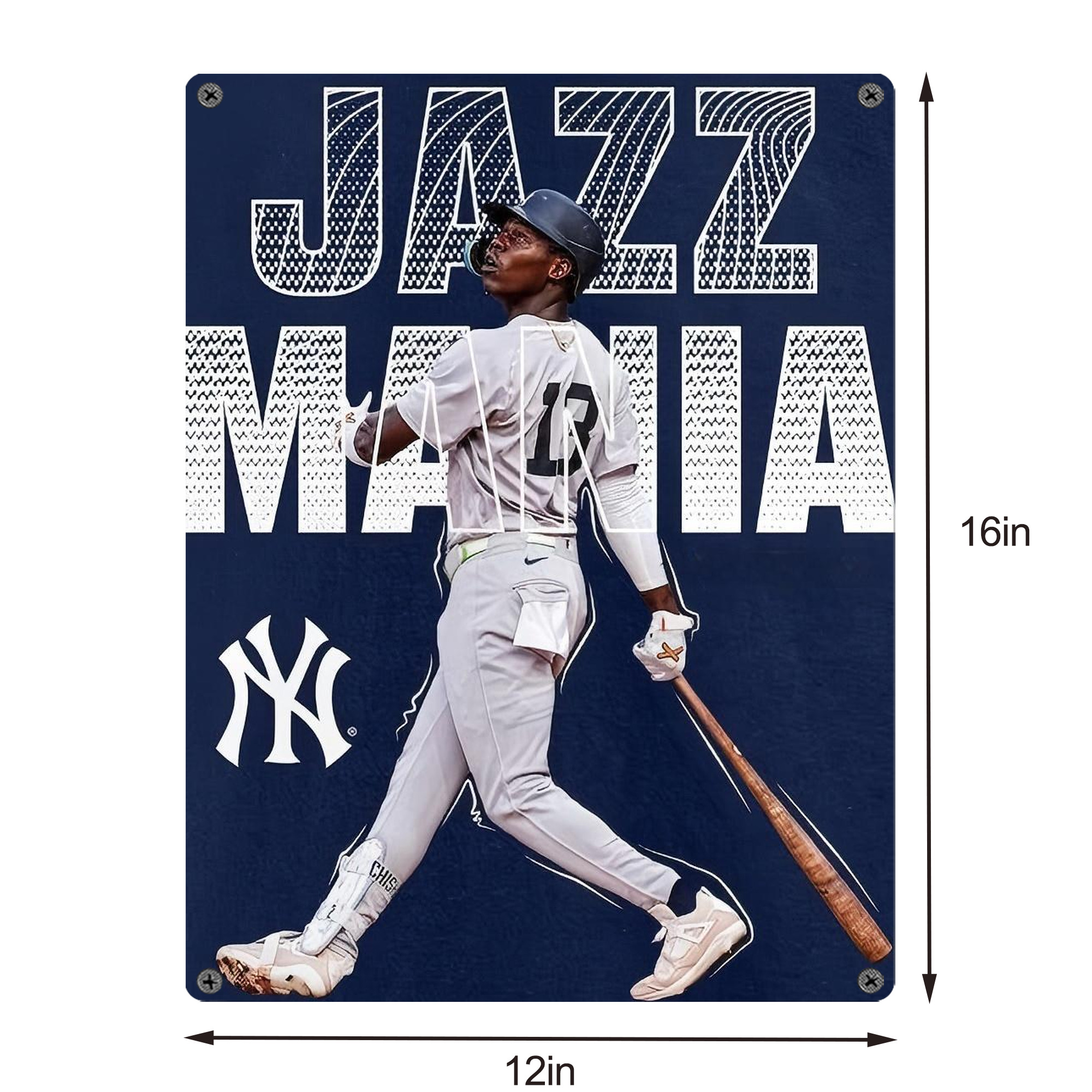 Jazz Chisholm Jr. 51 Vintage Metal Tin Sign 12x16inch – Retro Wall Art Decor For Home, Bar, Kitchen, Bedroom, Office – Durable Iron Sheet Poster, Easy To Hang, Full-Color Printing