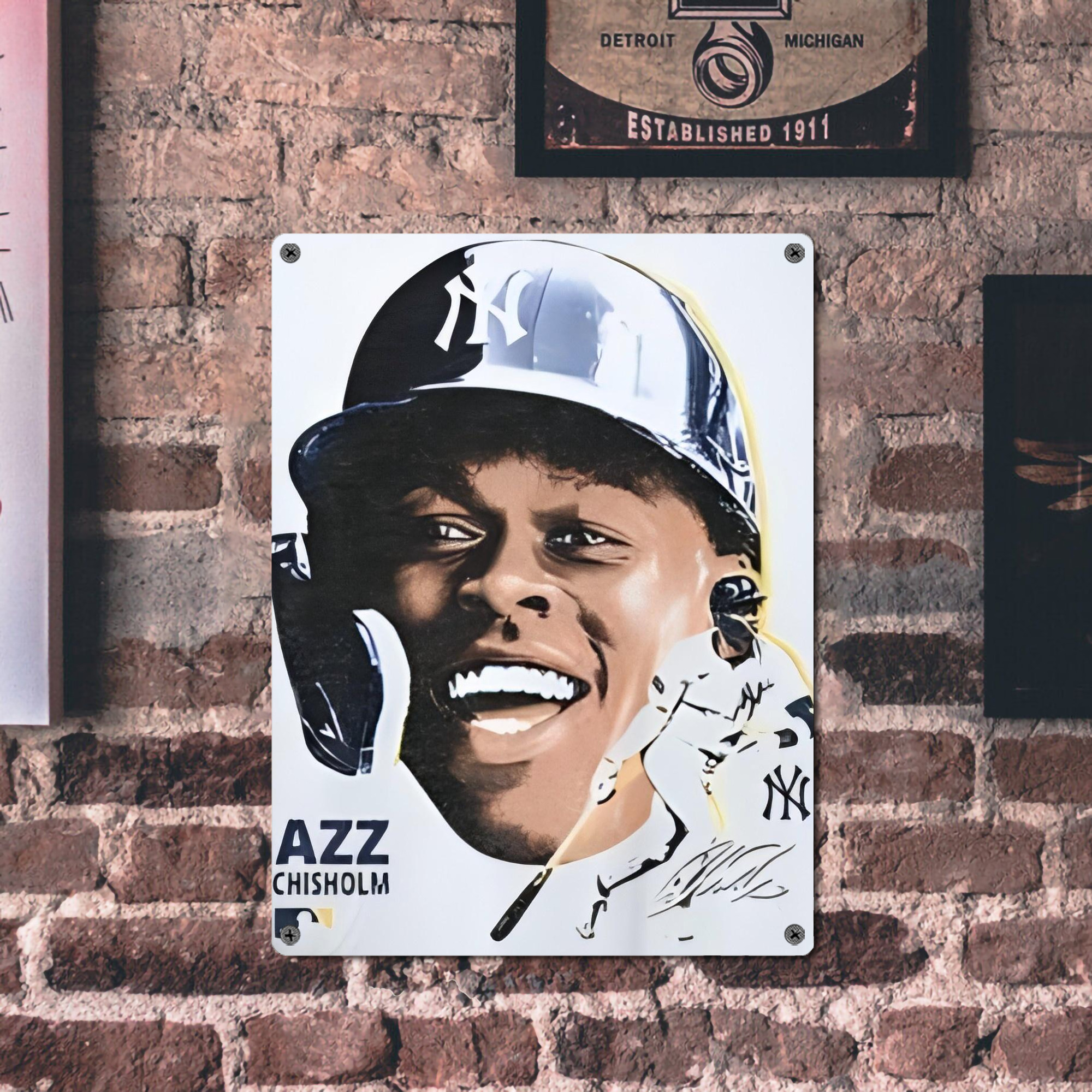 Jazz Chisholm Jr. 52 Vintage Metal Tin Sign 12x16inch – Retro Wall Art Decor For Home, Bar, Kitchen, Bedroom, Office – Durable Iron Sheet Poster, Easy To Hang, Full-Color Printing