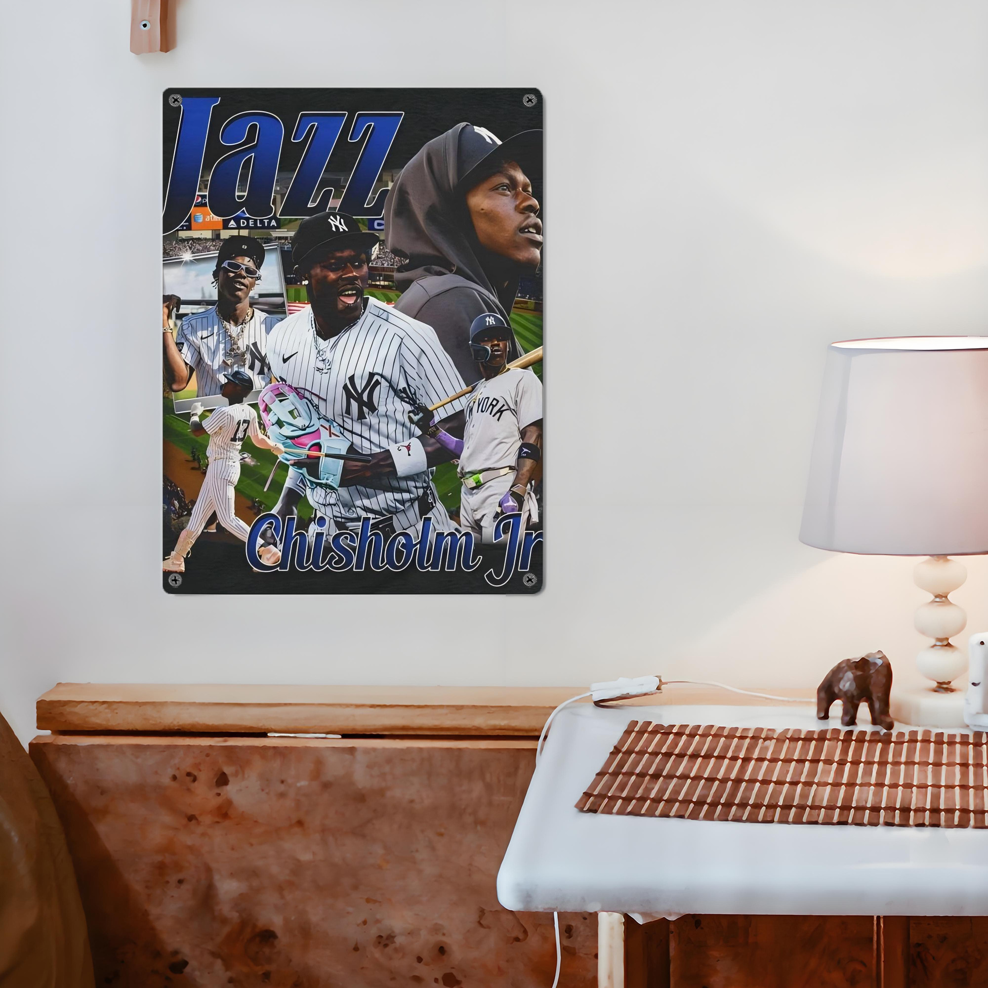 Jazz Chisholm Jr. 55 Vintage Metal Tin Sign 12x16inch – Retro Wall Art Decor For Home, Bar, Kitchen, Bedroom, Office – Durable Iron Sheet Poster, Easy To Hang, Full-Color Printing