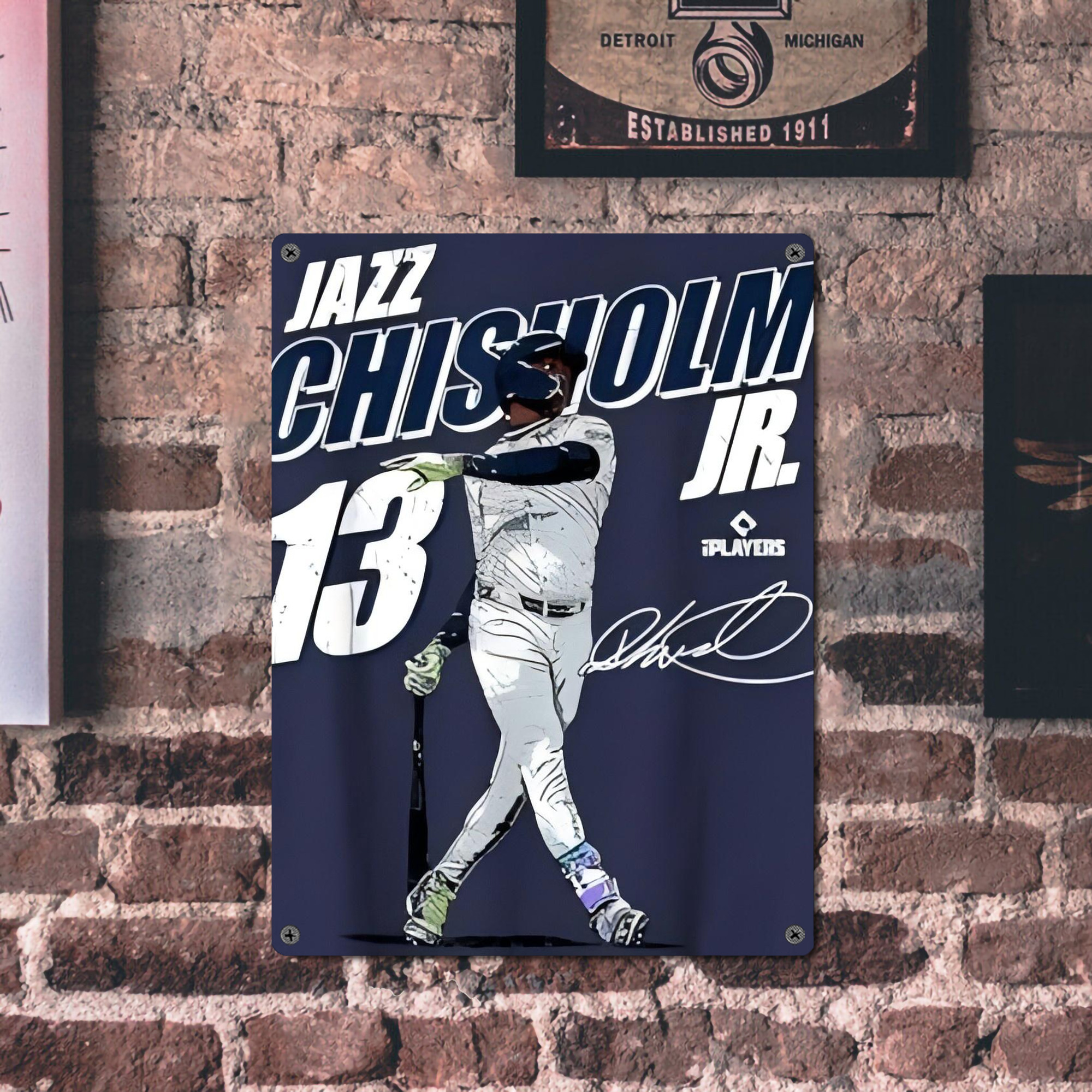 Jazz Chisholm Jr. 59 Vintage Metal Tin Sign 12x16inch – Retro Wall Art Decor For Home, Bar, Kitchen, Bedroom, Office – Durable Iron Sheet Poster, Easy To Hang, Full-Color Printing