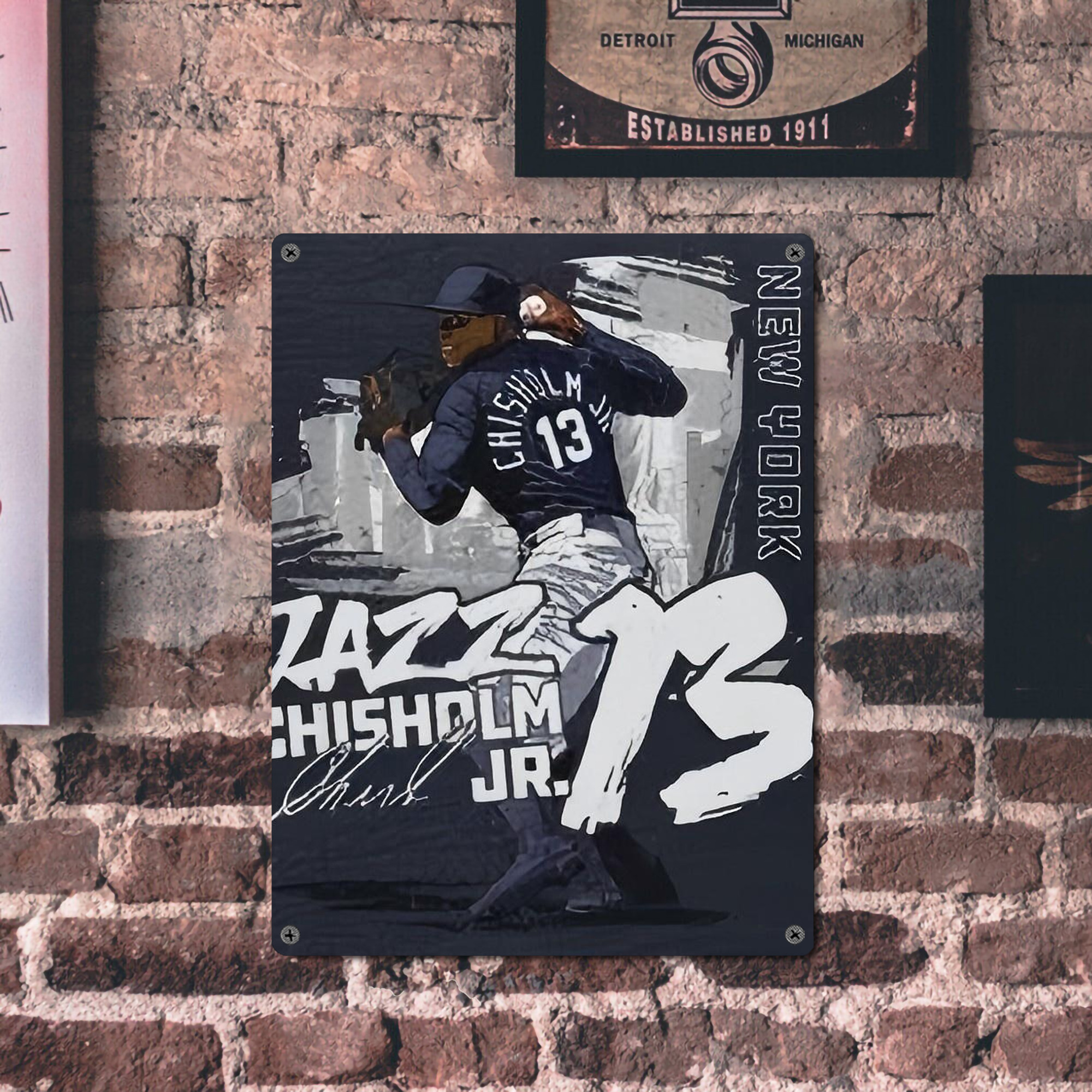 Jazz Chisholm Jr. 61 Vintage Metal Tin Sign 12x16inch – Retro Wall Art Decor For Home, Bar, Kitchen, Bedroom, Office – Durable Iron Sheet Poster, Easy To Hang, Full-Color Printing