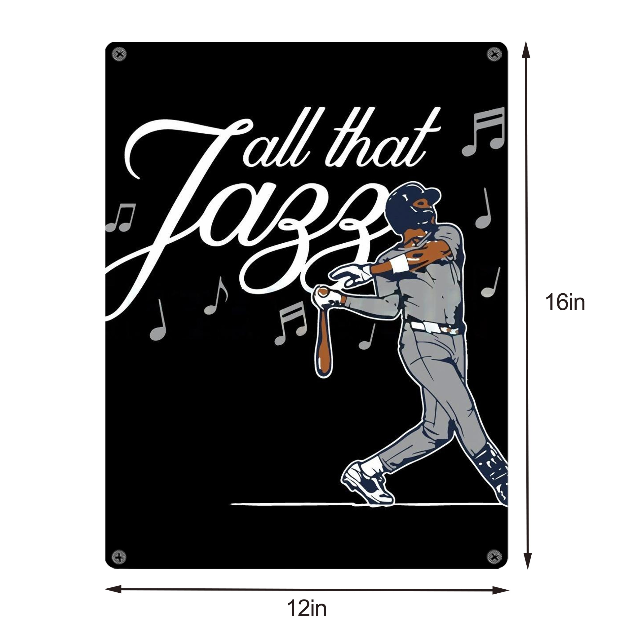 Jazz Chisholm Jr. 62 Vintage Metal Tin Sign 12x16inch – Retro Wall Art Decor For Home, Bar, Kitchen, Bedroom, Office – Durable Iron Sheet Poster, Easy To Hang, Full-Color Printing