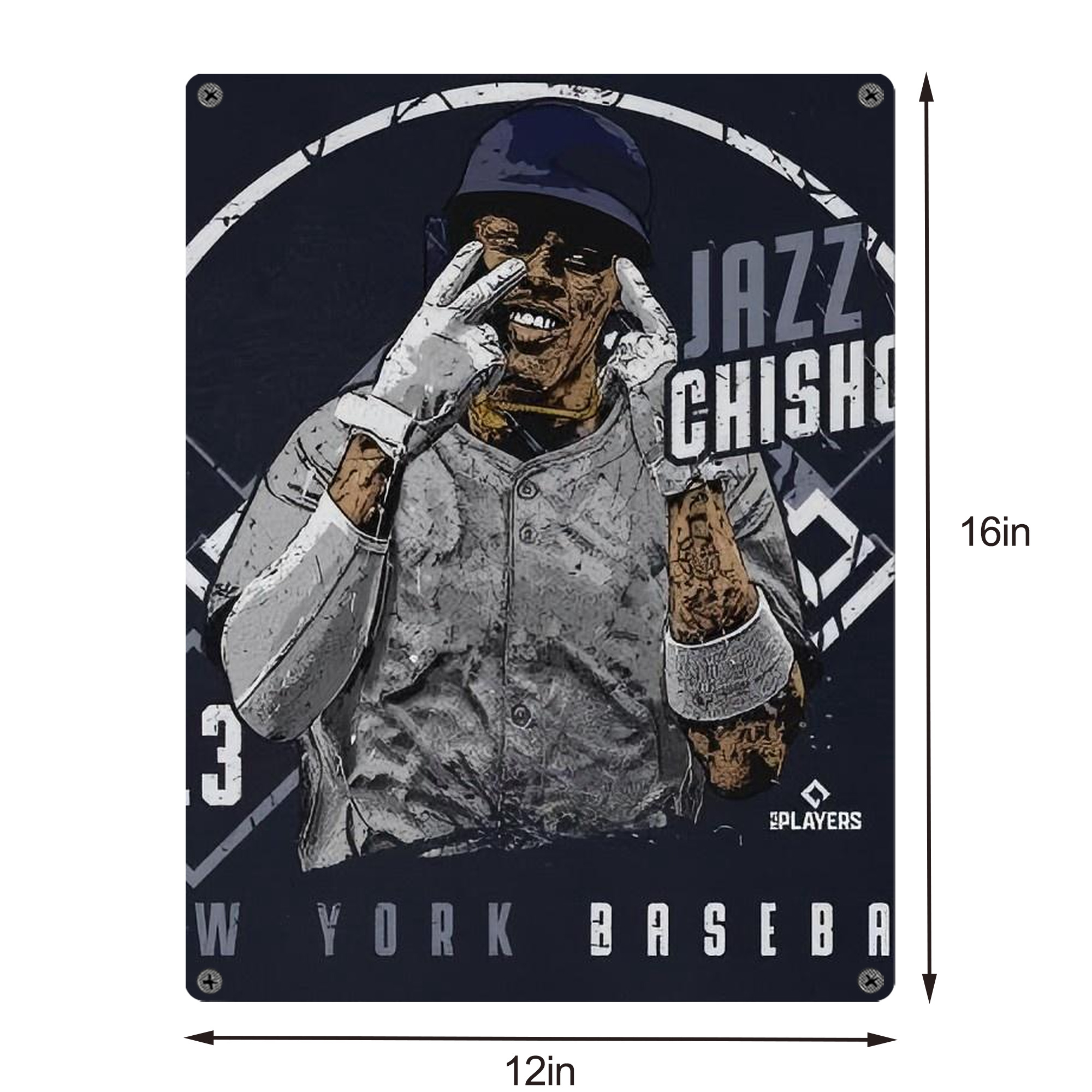 Jazz Chisholm Jr. 65 Vintage Metal Tin Sign 12x16inch – Retro Wall Art Decor For Home, Bar, Kitchen, Bedroom, Office – Durable Iron Sheet Poster, Easy To Hang, Full-Color Printing