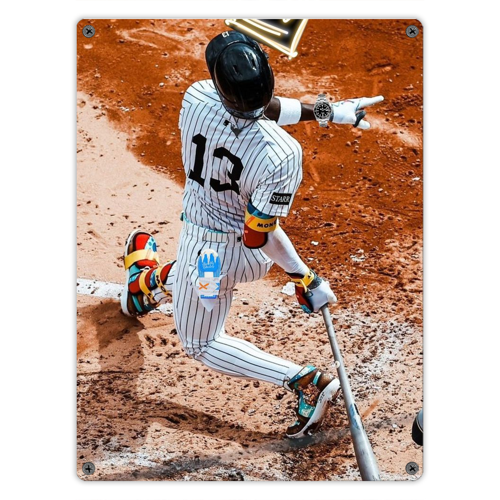 Jazz Chisholm Jr. 35 Vintage Metal Tin Sign 12x16inch – Retro Wall Art Decor For Home, Bar, Kitchen, Bedroom, Office – Durable Iron Sheet Poster, Easy To Hang, Full-Color Printing