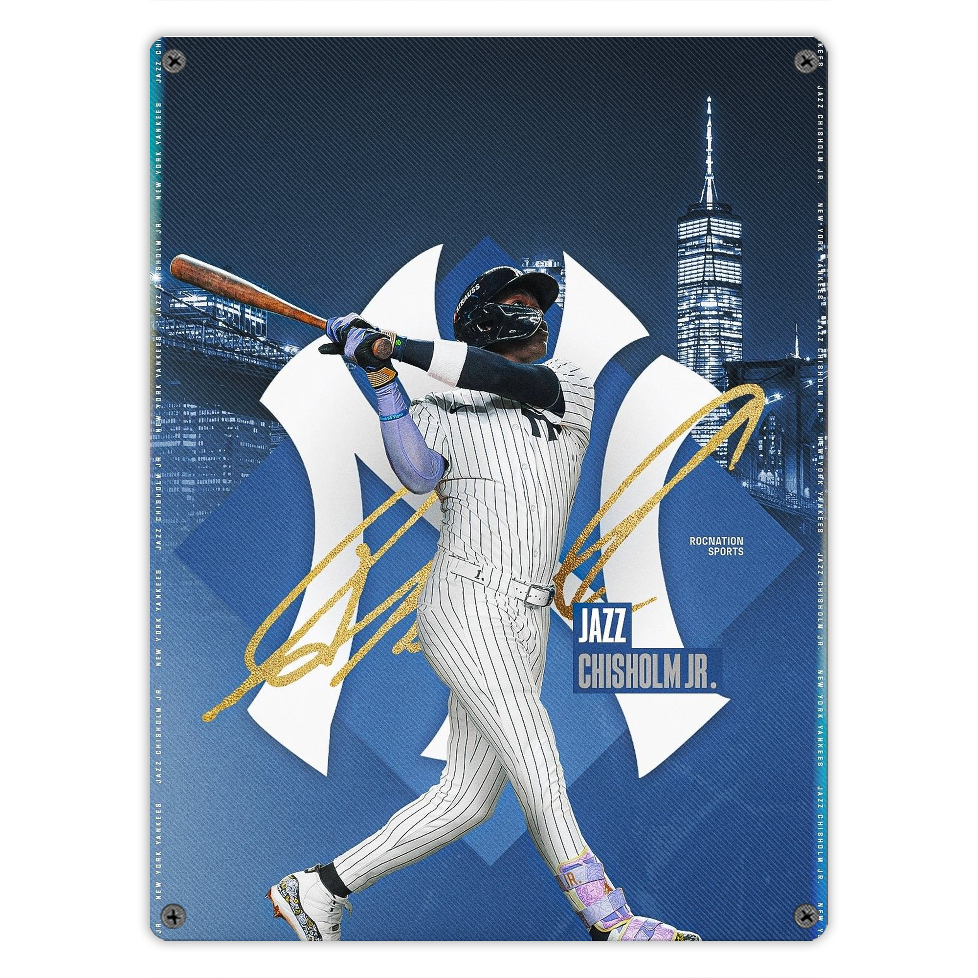 Jazz Chisholm Jr. 36 Vintage Metal Tin Sign 12x16inch – Retro Wall Art Decor For Home, Bar, Kitchen, Bedroom, Office – Durable Iron Sheet Poster, Easy To Hang, Full-Color Printing