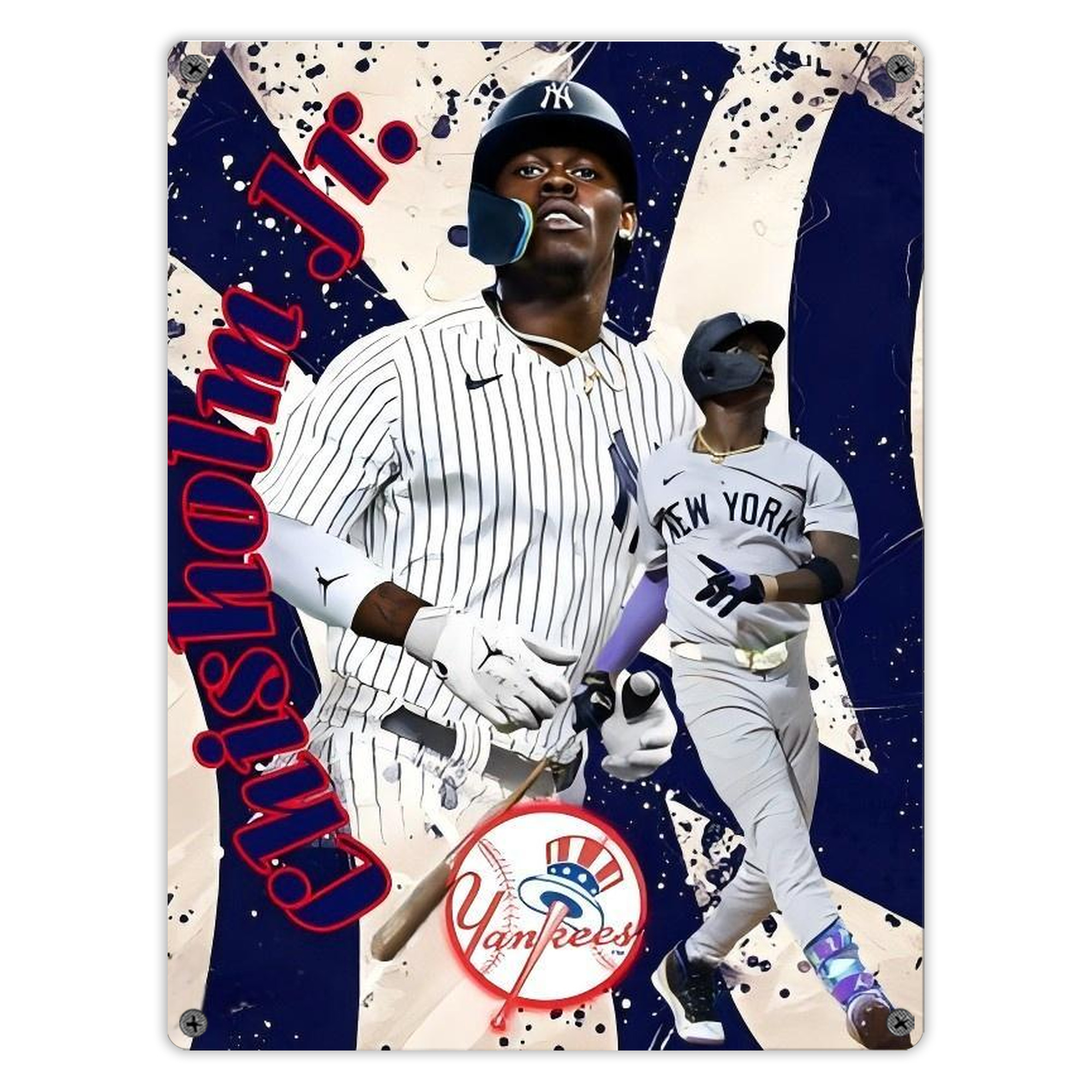 Jazz Chisholm Jr. 48 Vintage Metal Tin Sign 12x16inch – Retro Wall Art Decor For Home, Bar, Kitchen, Bedroom, Office – Durable Iron Sheet Poster, Easy To Hang, Full-Color Printing