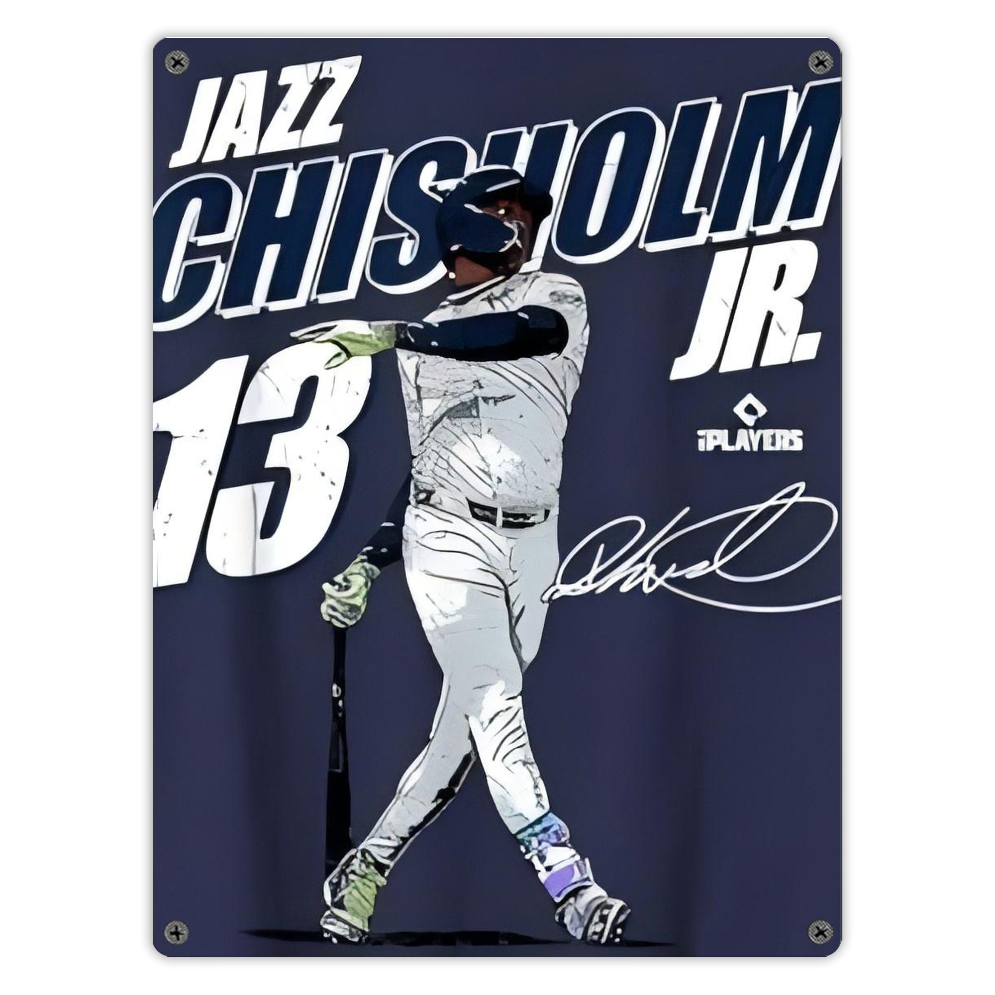 Jazz Chisholm Jr. 59 Vintage Metal Tin Sign 12x16inch – Retro Wall Art Decor For Home, Bar, Kitchen, Bedroom, Office – Durable Iron Sheet Poster, Easy To Hang, Full-Color Printing