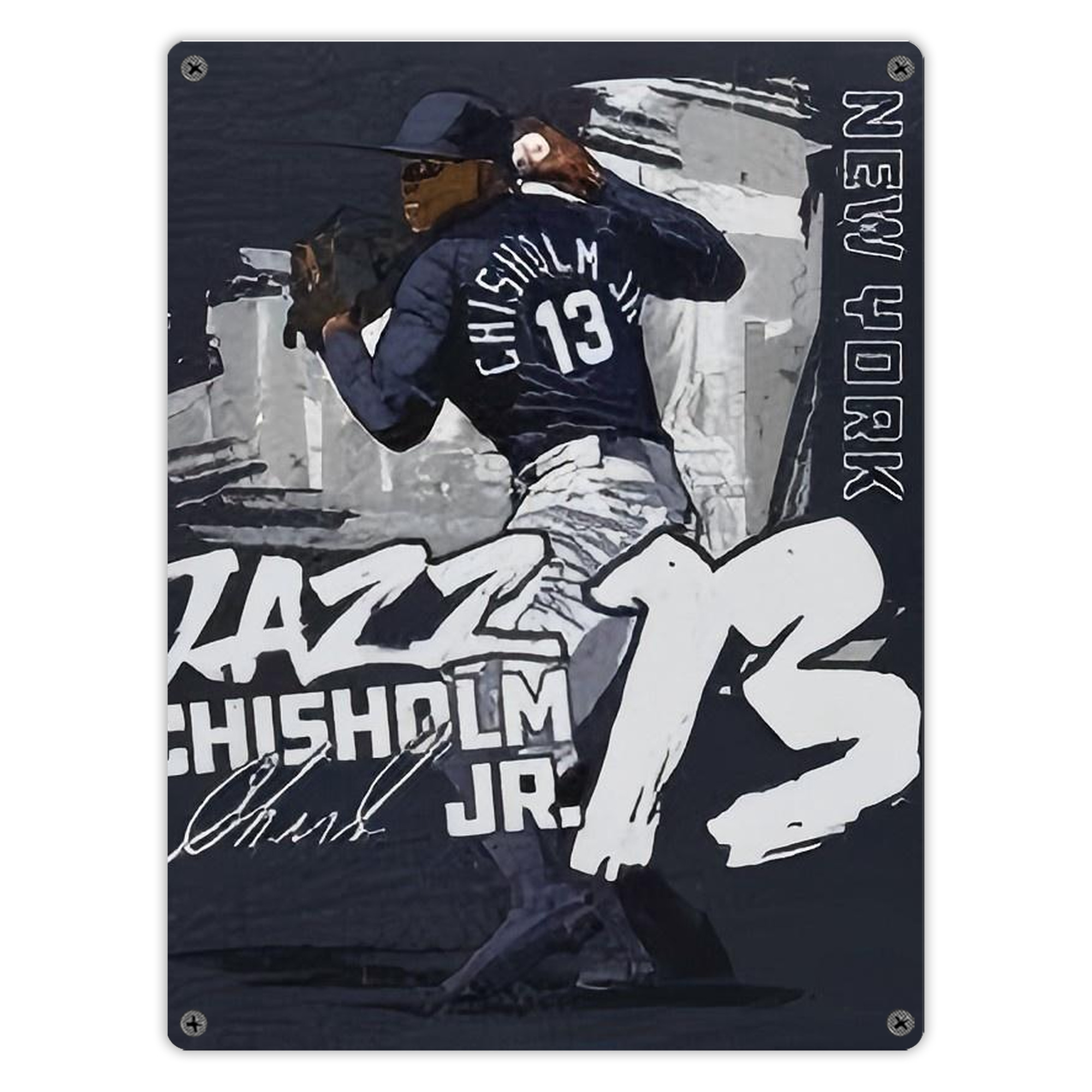 Jazz Chisholm Jr. 61 Vintage Metal Tin Sign 12x16inch – Retro Wall Art Decor For Home, Bar, Kitchen, Bedroom, Office – Durable Iron Sheet Poster, Easy To Hang, Full-Color Printing