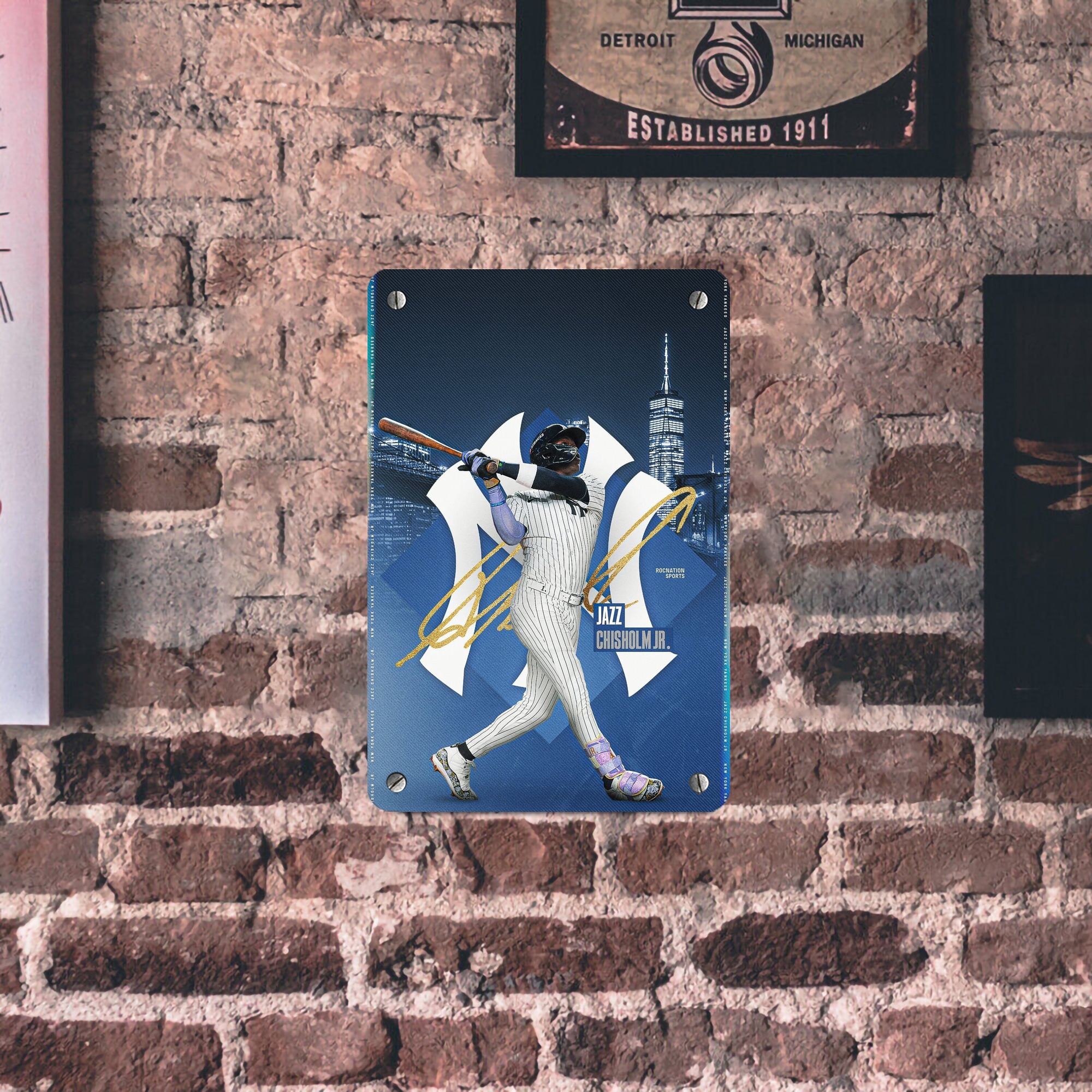 Jazz Chisholm Jr. 36 Metal Tin Sign 8x12inch - High-Quality Full-Print Decorative Wall Art, Durable Rust-Resistant Metal Plaque For Living Room, Bedroom, Kitchen, Office, Bar Décor