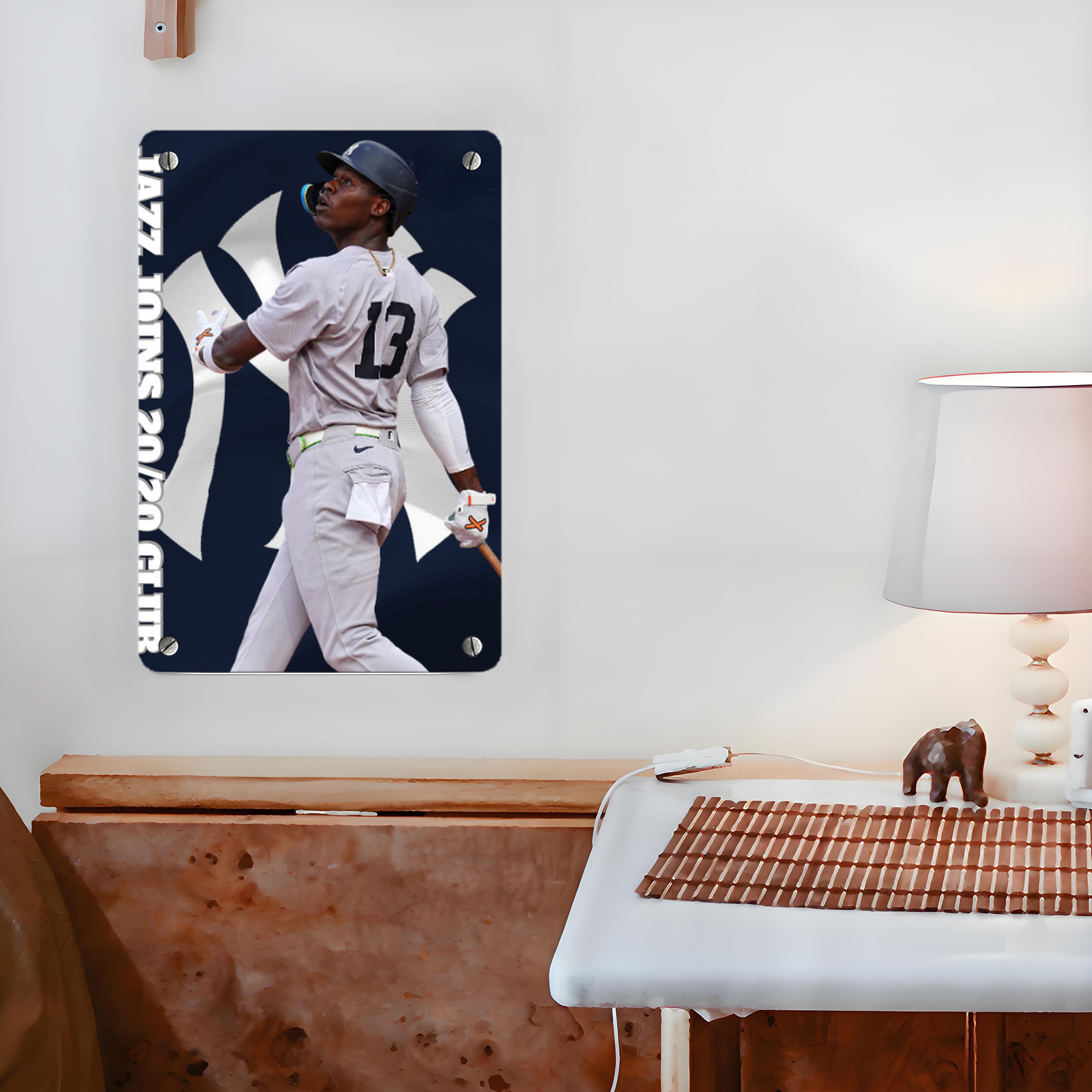 Jazz Chisholm Jr. 47 Metal Tin Sign 8x12inch - High-Quality Full-Print Decorative Wall Art, Durable Rust-Resistant Metal Plaque For Living Room, Bedroom, Kitchen, Office, Bar Décor