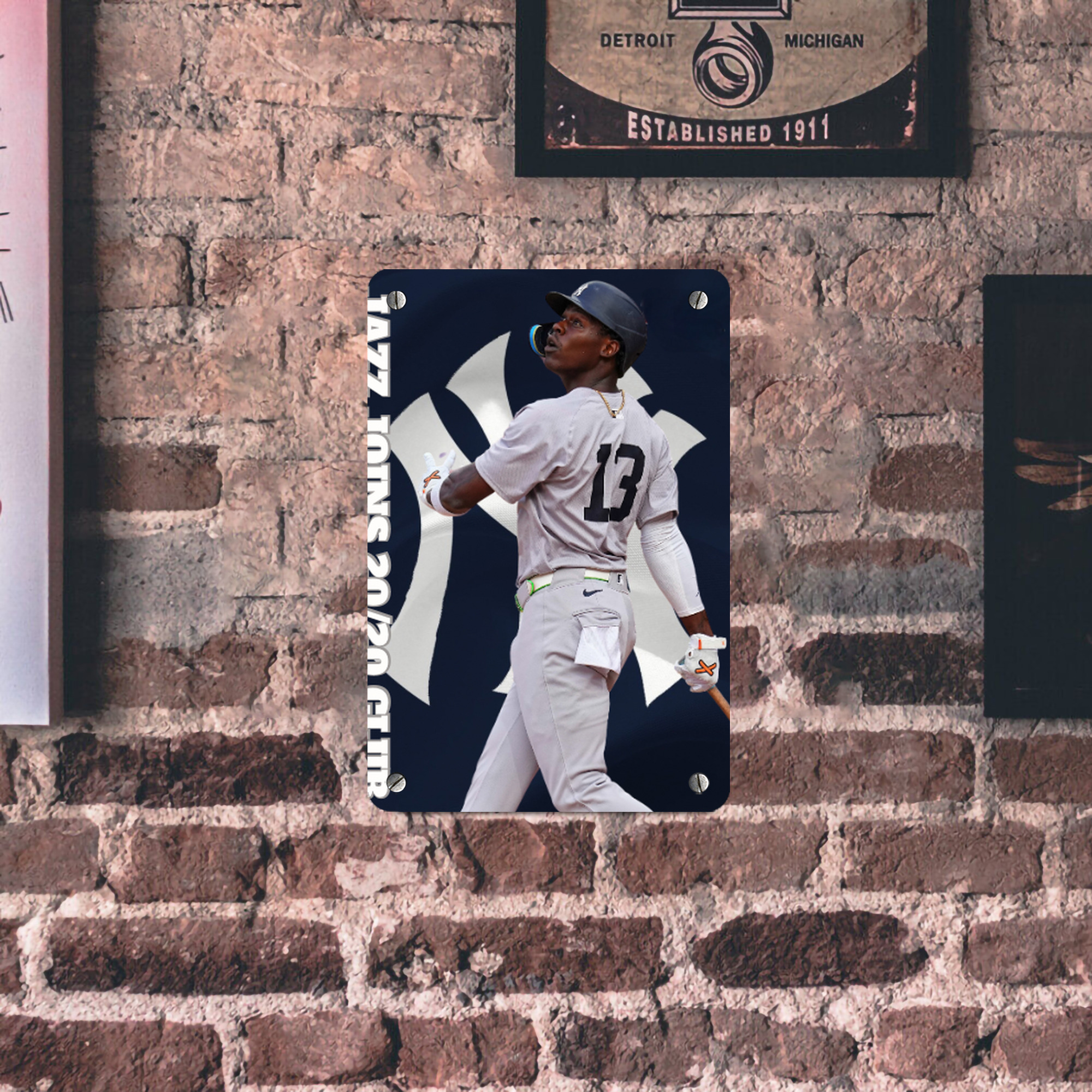 Jazz Chisholm Jr. 47 Metal Tin Sign 8x12inch - High-Quality Full-Print Decorative Wall Art, Durable Rust-Resistant Metal Plaque For Living Room, Bedroom, Kitchen, Office, Bar Décor