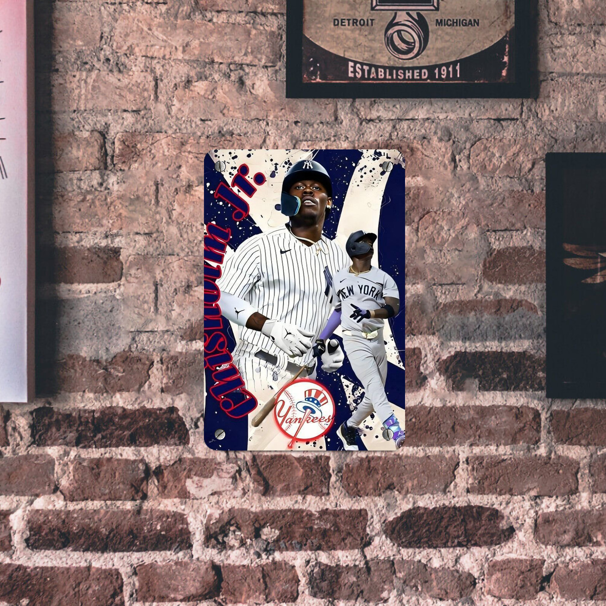 Jazz Chisholm Jr. 48 Metal Tin Sign 8x12inch - High-Quality Full-Print Decorative Wall Art, Durable Rust-Resistant Metal Plaque For Living Room, Bedroom, Kitchen, Office, Bar Décor