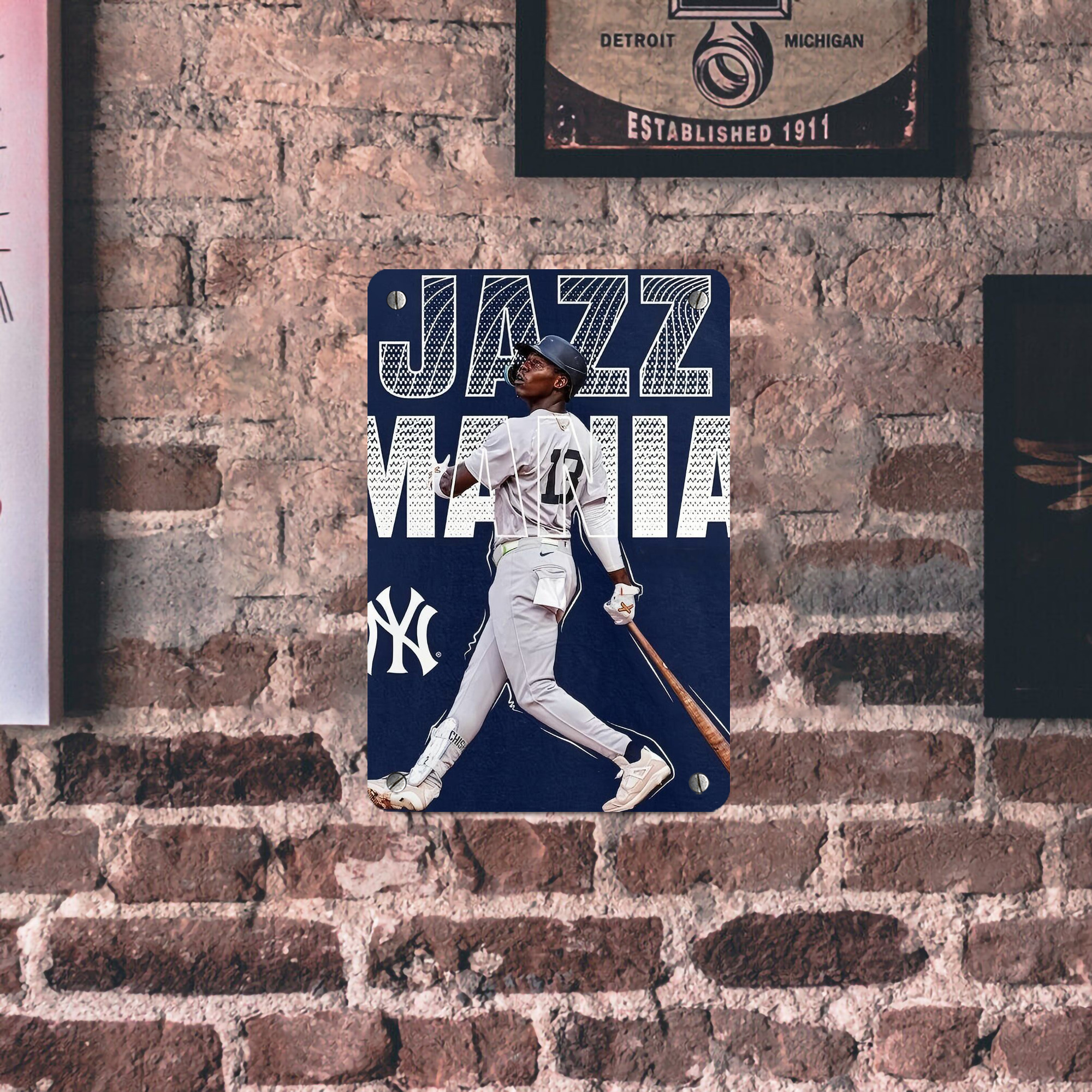 Jazz Chisholm Jr. 51 Metal Tin Sign 8x12inch - High-Quality Full-Print Decorative Wall Art, Durable Rust-Resistant Metal Plaque For Living Room, Bedroom, Kitchen, Office, Bar Décor