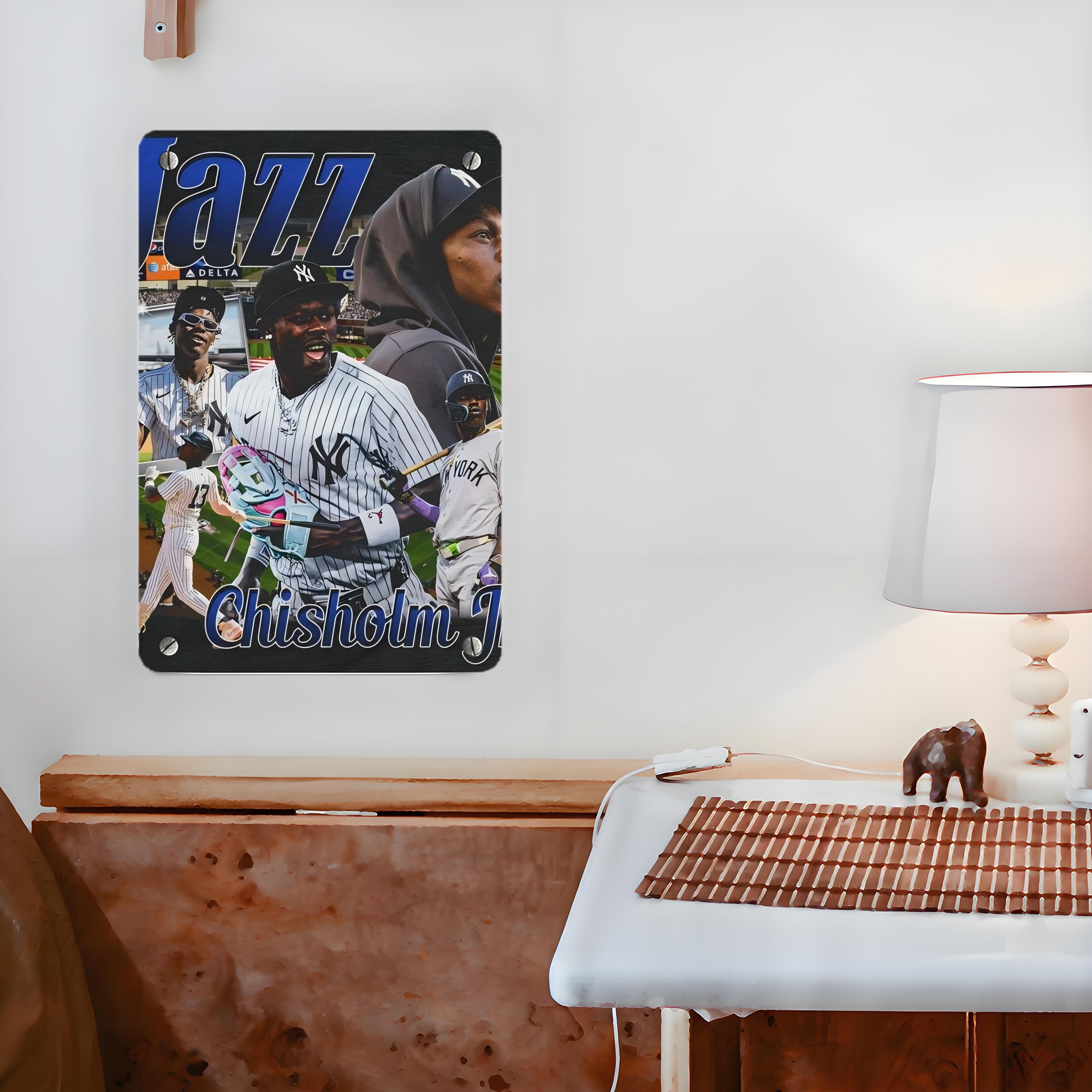 Jazz Chisholm Jr. 55 Metal Tin Sign 8x12inch - High-Quality Full-Print Decorative Wall Art, Durable Rust-Resistant Metal Plaque For Living Room, Bedroom, Kitchen, Office, Bar Décor