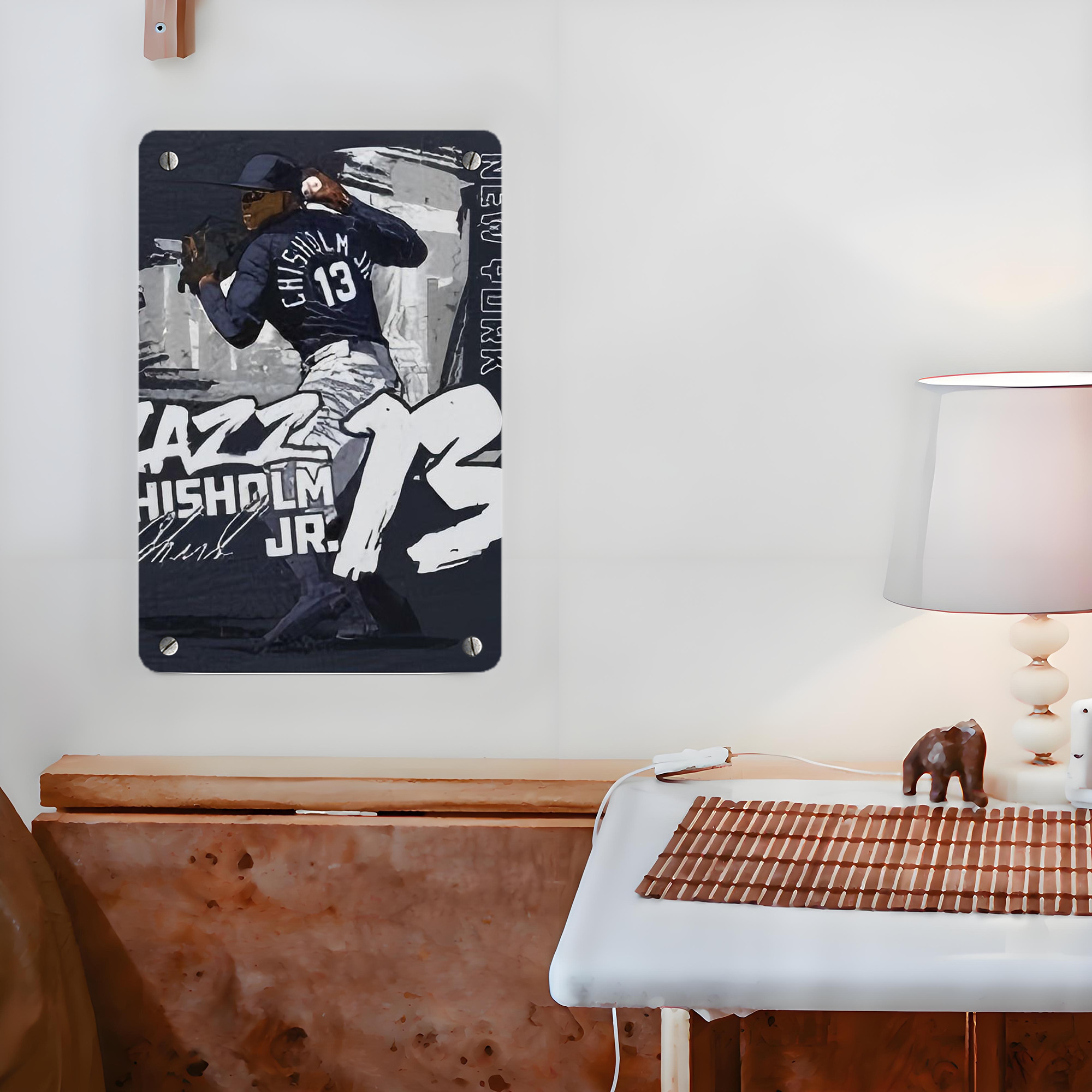 Jazz Chisholm Jr. 61 Metal Tin Sign 8x12inch - High-Quality Full-Print Decorative Wall Art, Durable Rust-Resistant Metal Plaque For Living Room, Bedroom, Kitchen, Office, Bar Décor