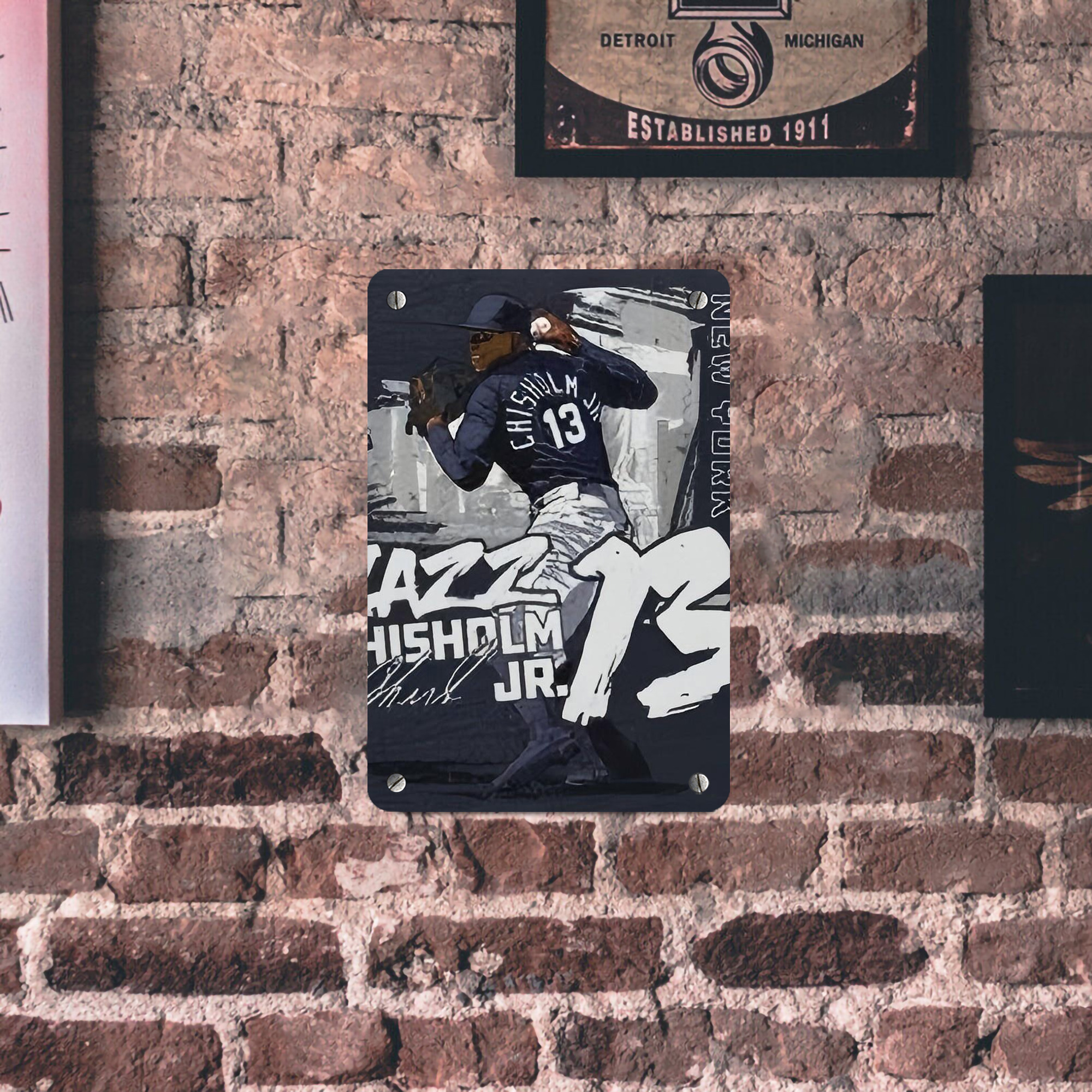 Jazz Chisholm Jr. 61 Metal Tin Sign 8x12inch - High-Quality Full-Print Decorative Wall Art, Durable Rust-Resistant Metal Plaque For Living Room, Bedroom, Kitchen, Office, Bar Décor