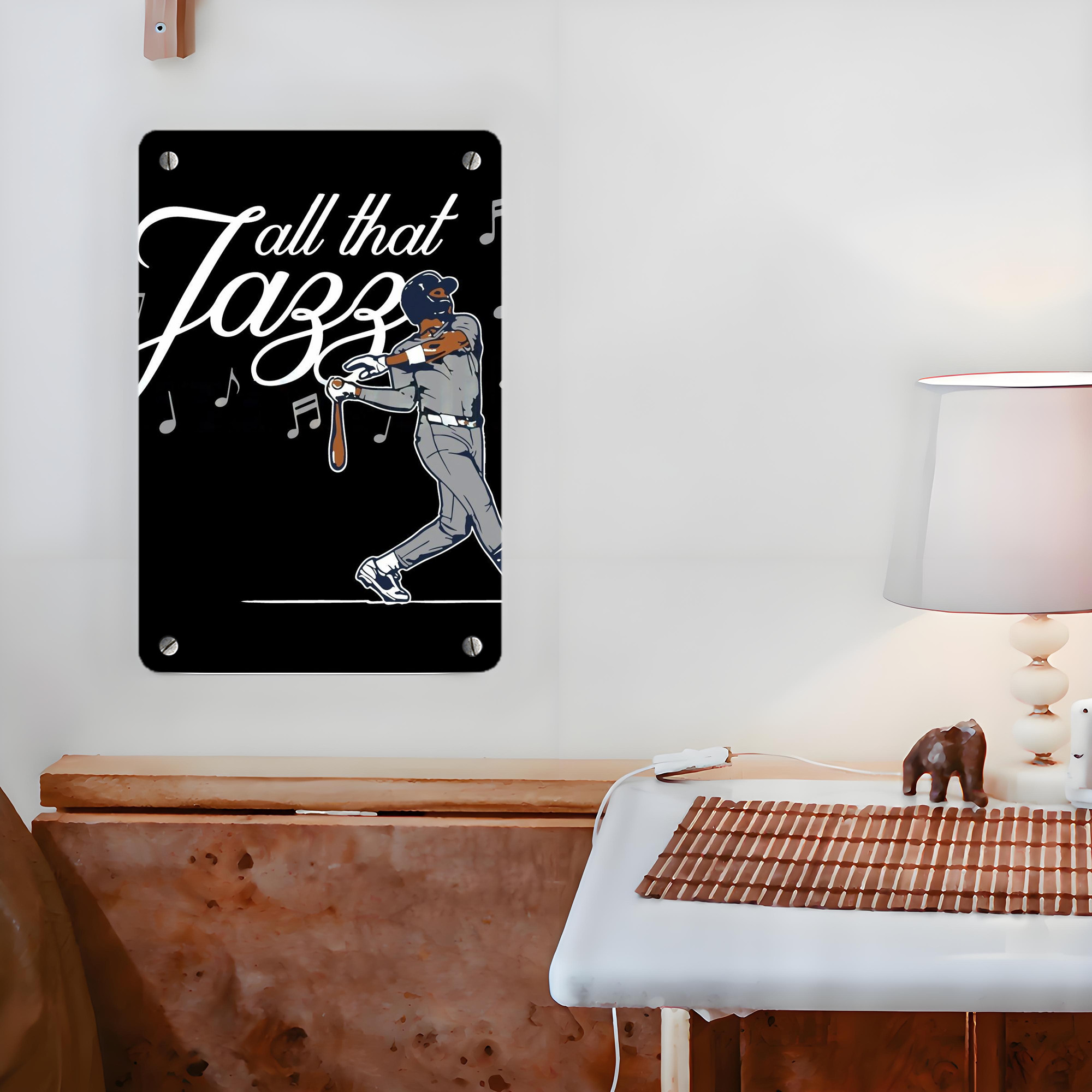 Jazz Chisholm Jr. 62 Metal Tin Sign 8x12inch - High-Quality Full-Print Decorative Wall Art, Durable Rust-Resistant Metal Plaque For Living Room, Bedroom, Kitchen, Office, Bar Décor