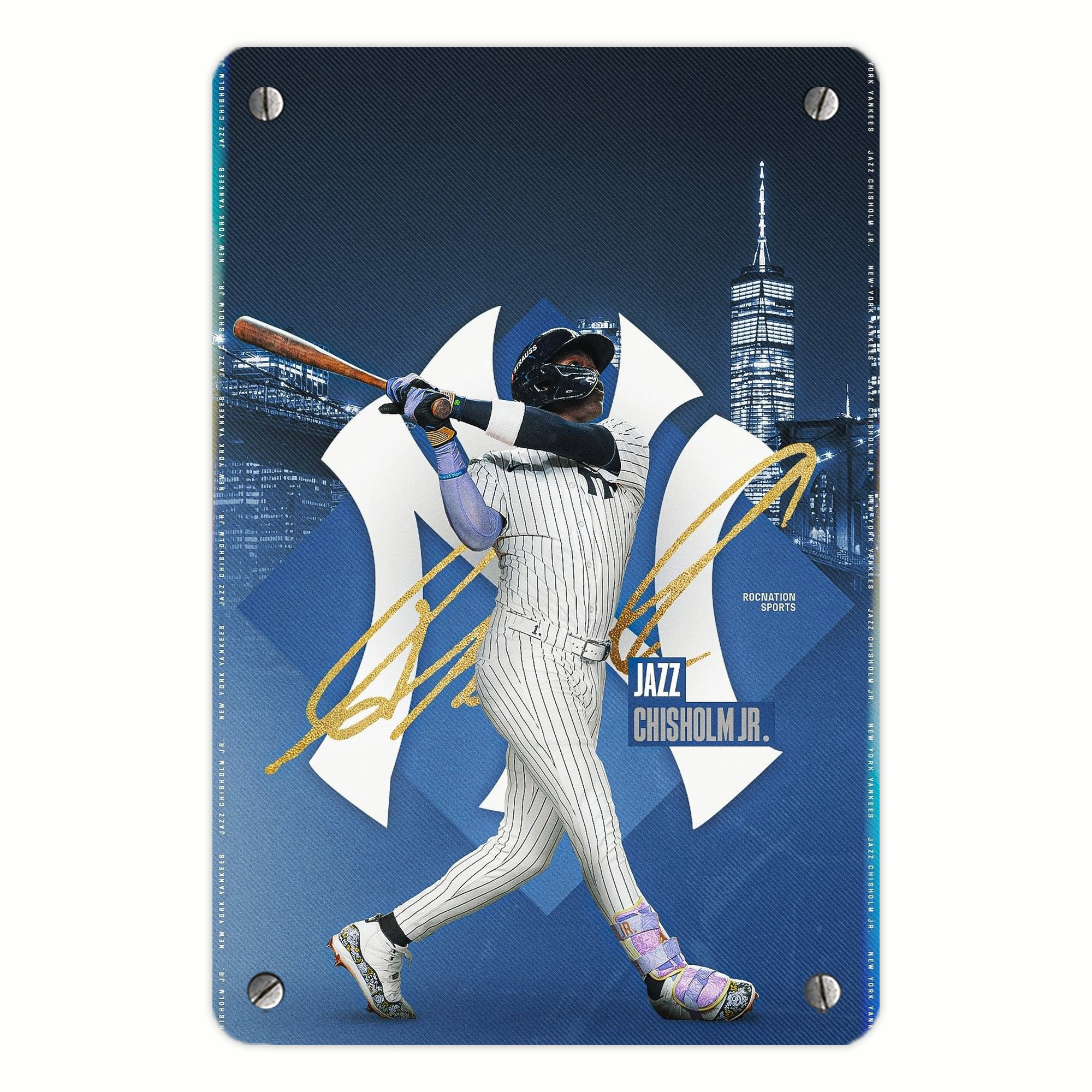 Jazz Chisholm Jr. 36 Metal Tin Sign 8x12inch - High-Quality Full-Print Decorative Wall Art, Durable Rust-Resistant Metal Plaque For Living Room, Bedroom, Kitchen, Office, Bar Décor