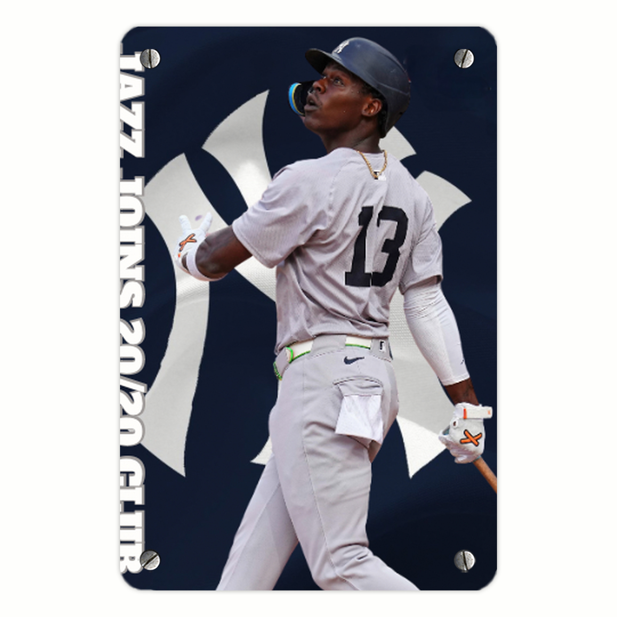 Jazz Chisholm Jr. 47 Metal Tin Sign 8x12inch - High-Quality Full-Print Decorative Wall Art, Durable Rust-Resistant Metal Plaque For Living Room, Bedroom, Kitchen, Office, Bar Décor