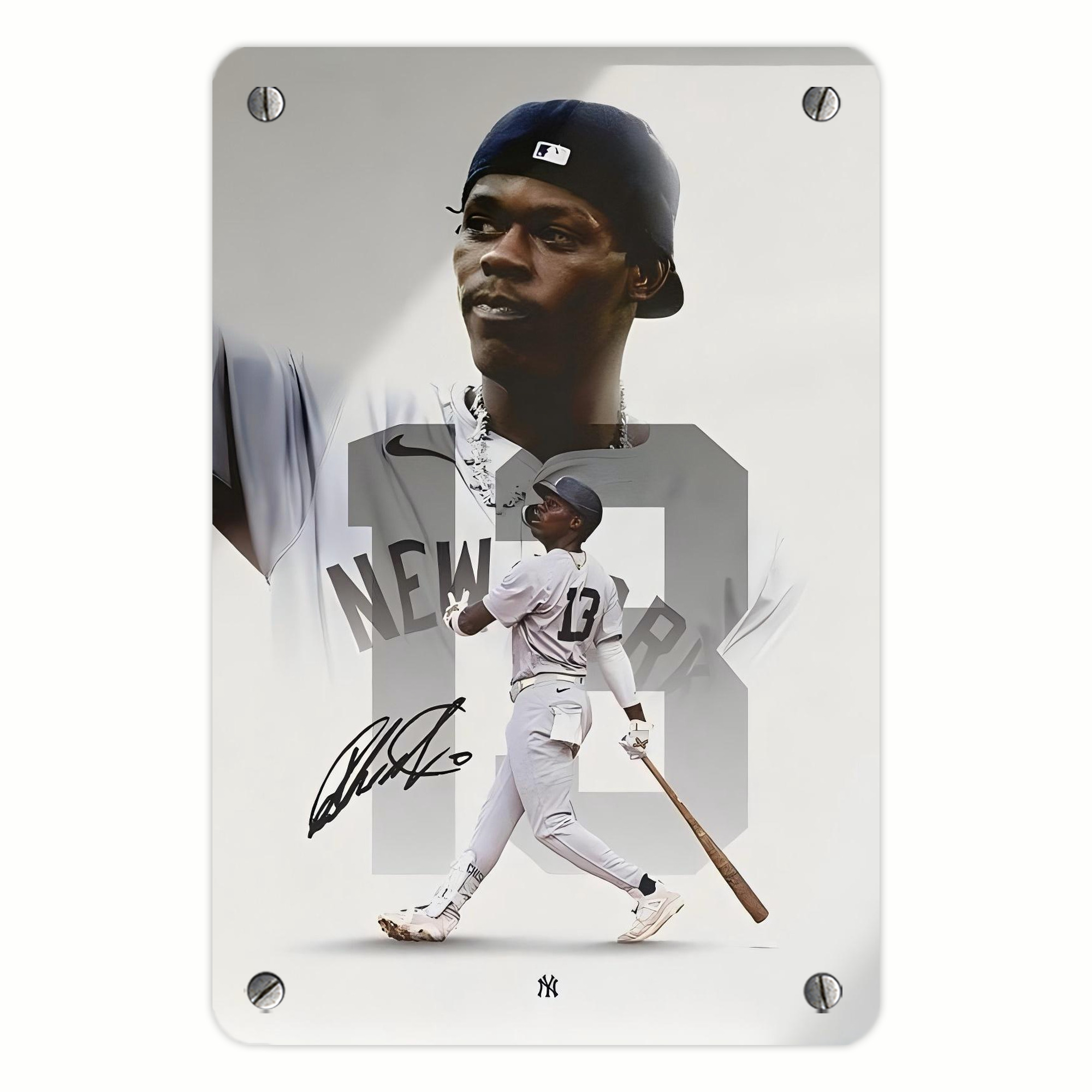 Jazz Chisholm Jr. 50 Metal Tin Sign 8x12inch - High-Quality Full-Print Decorative Wall Art, Durable Rust-Resistant Metal Plaque For Living Room, Bedroom, Kitchen, Office, Bar Décor