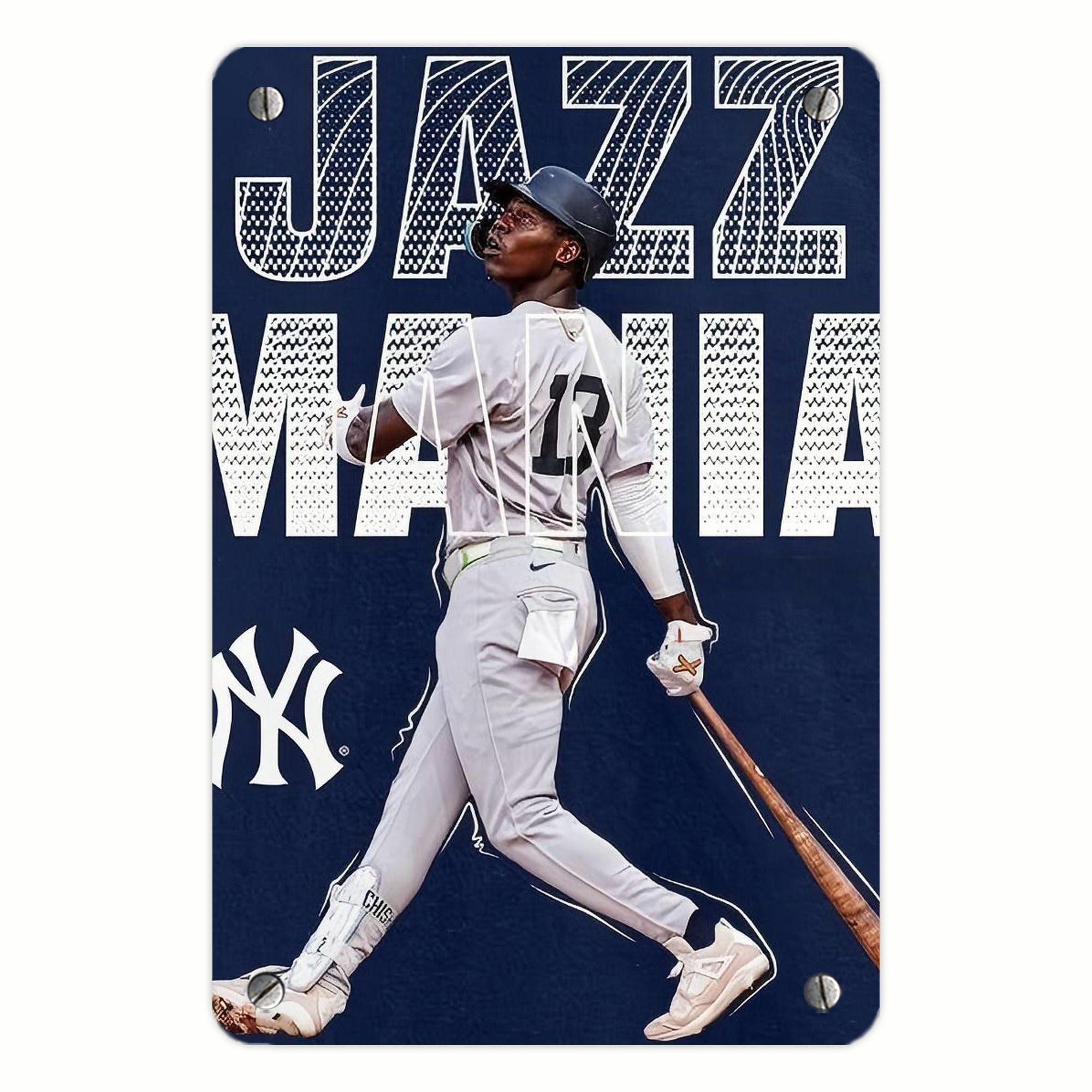 Jazz Chisholm Jr. 51 Metal Tin Sign 8x12inch - High-Quality Full-Print Decorative Wall Art, Durable Rust-Resistant Metal Plaque For Living Room, Bedroom, Kitchen, Office, Bar Décor