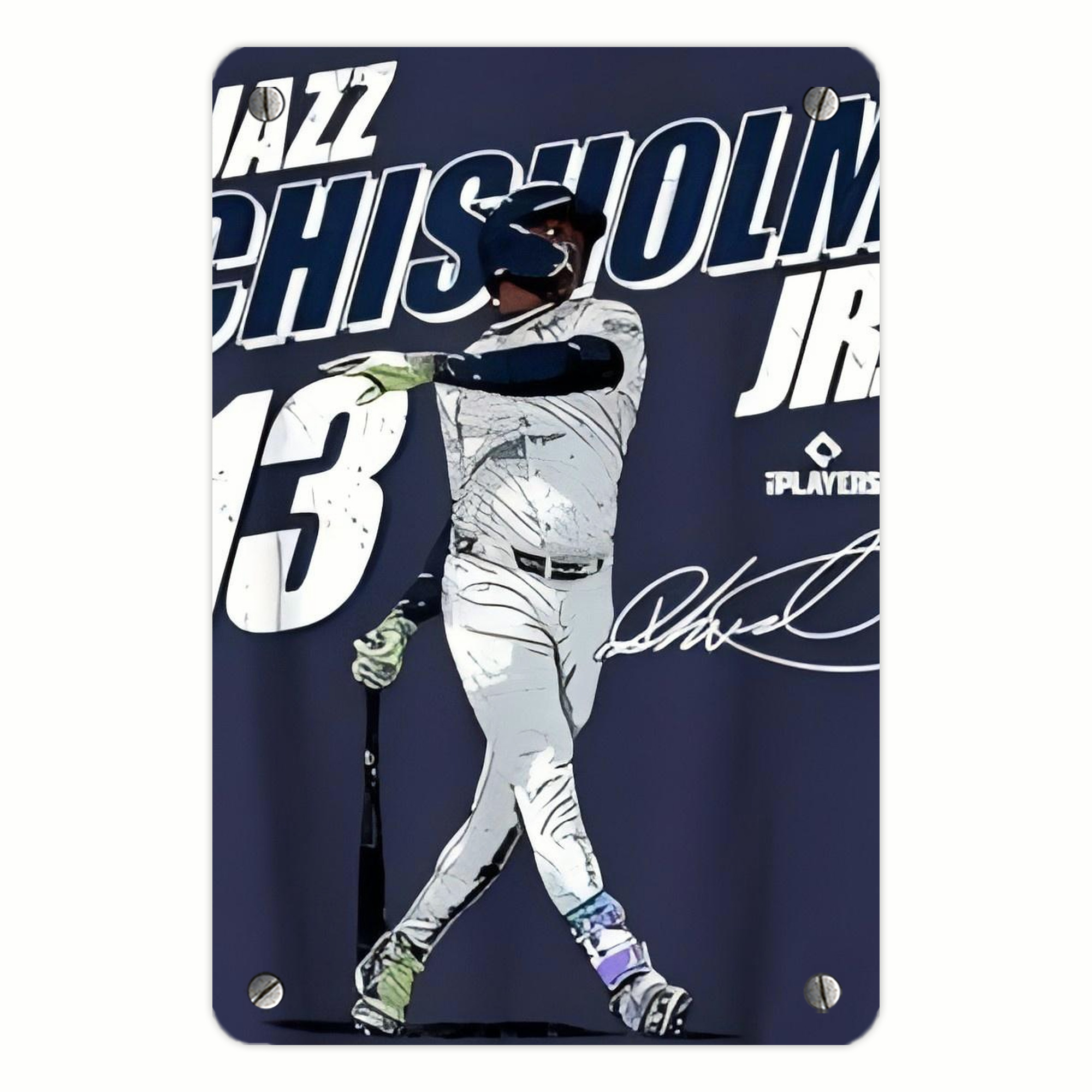 Jazz Chisholm Jr. 59 Metal Tin Sign 8x12inch - High-Quality Full-Print Decorative Wall Art, Durable Rust-Resistant Metal Plaque For Living Room, Bedroom, Kitchen, Office, Bar Décor